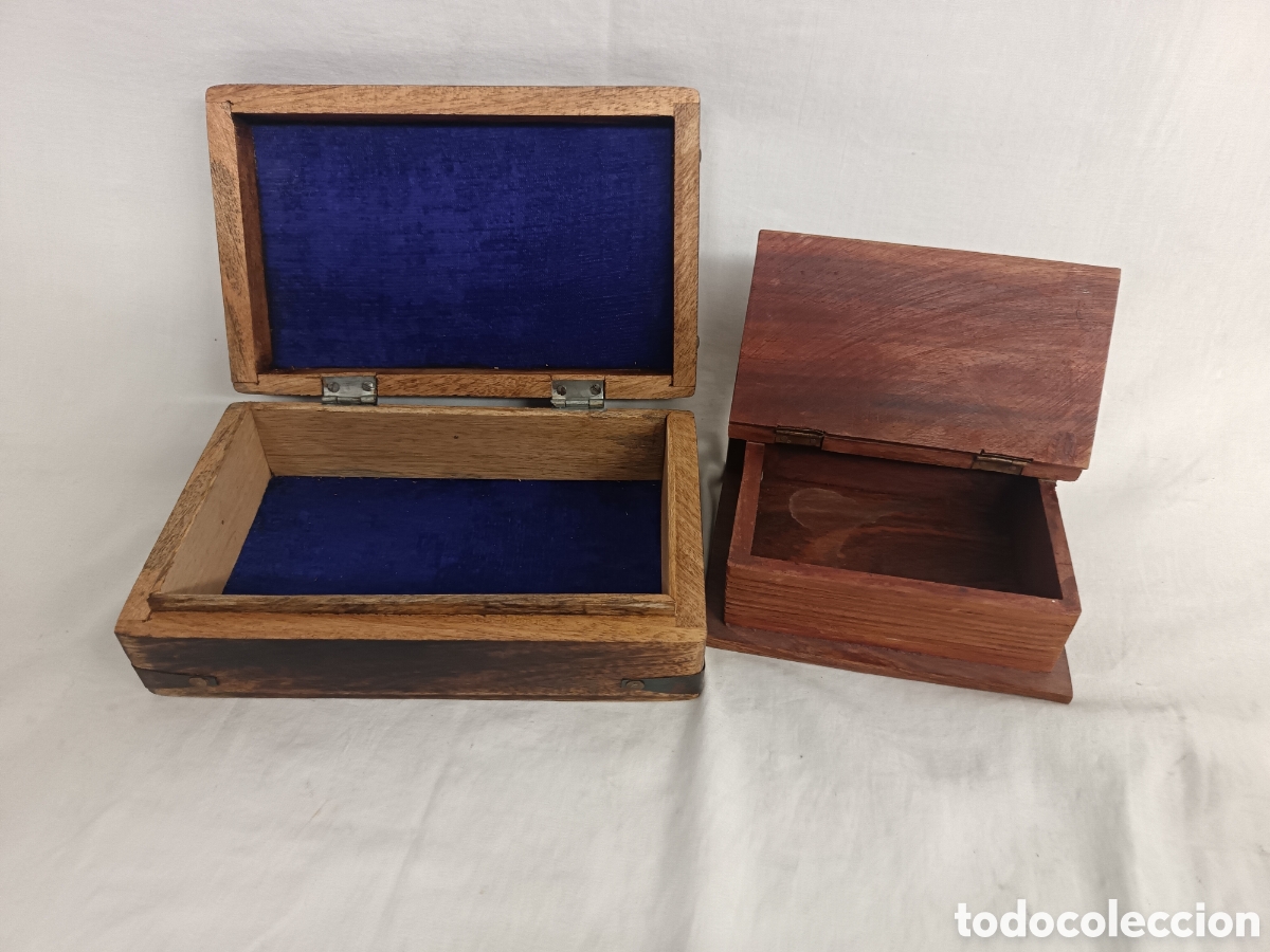 Antig&uuml;edades: X 2 CAJAS DE MADERA DECORATIVAS - Foto 9