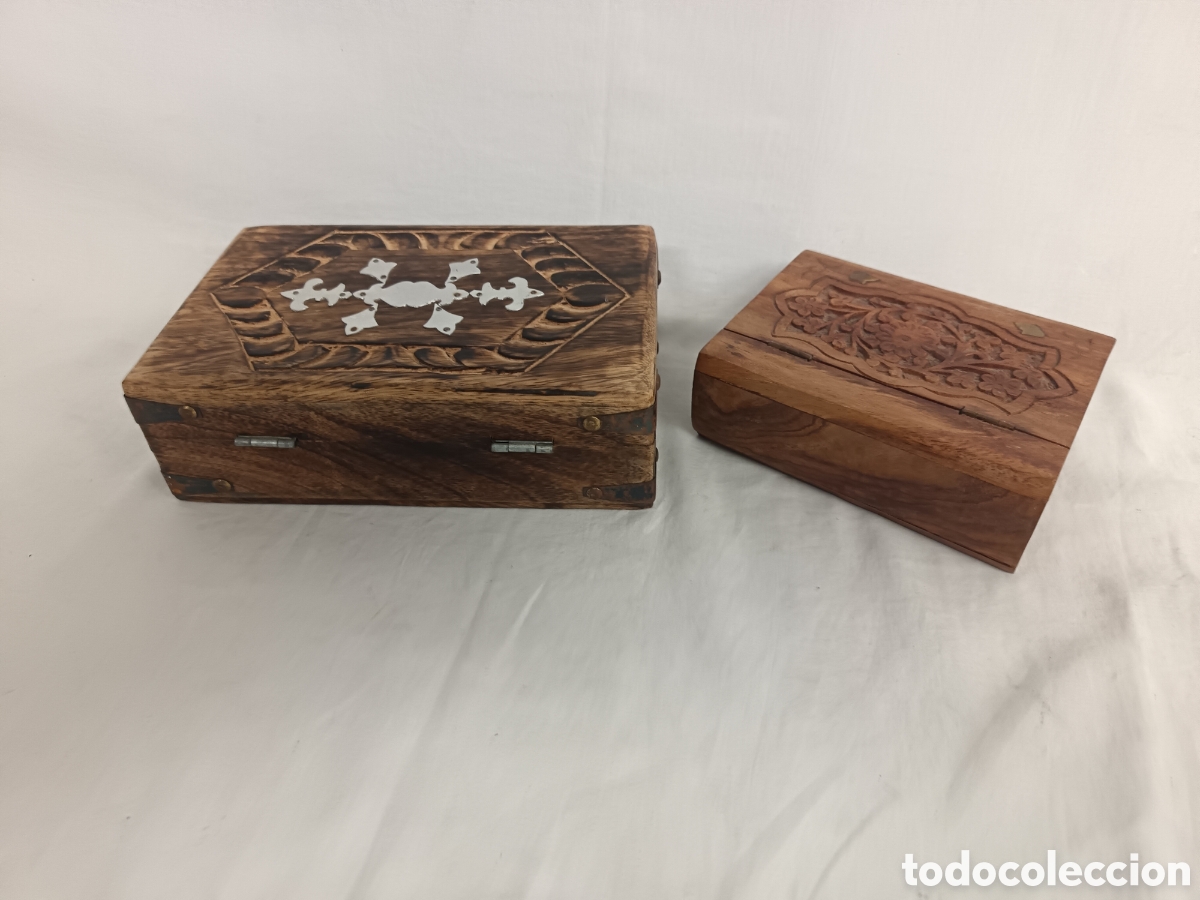 Antig&uuml;edades: X 2 CAJAS DE MADERA DECORATIVAS - Foto 10