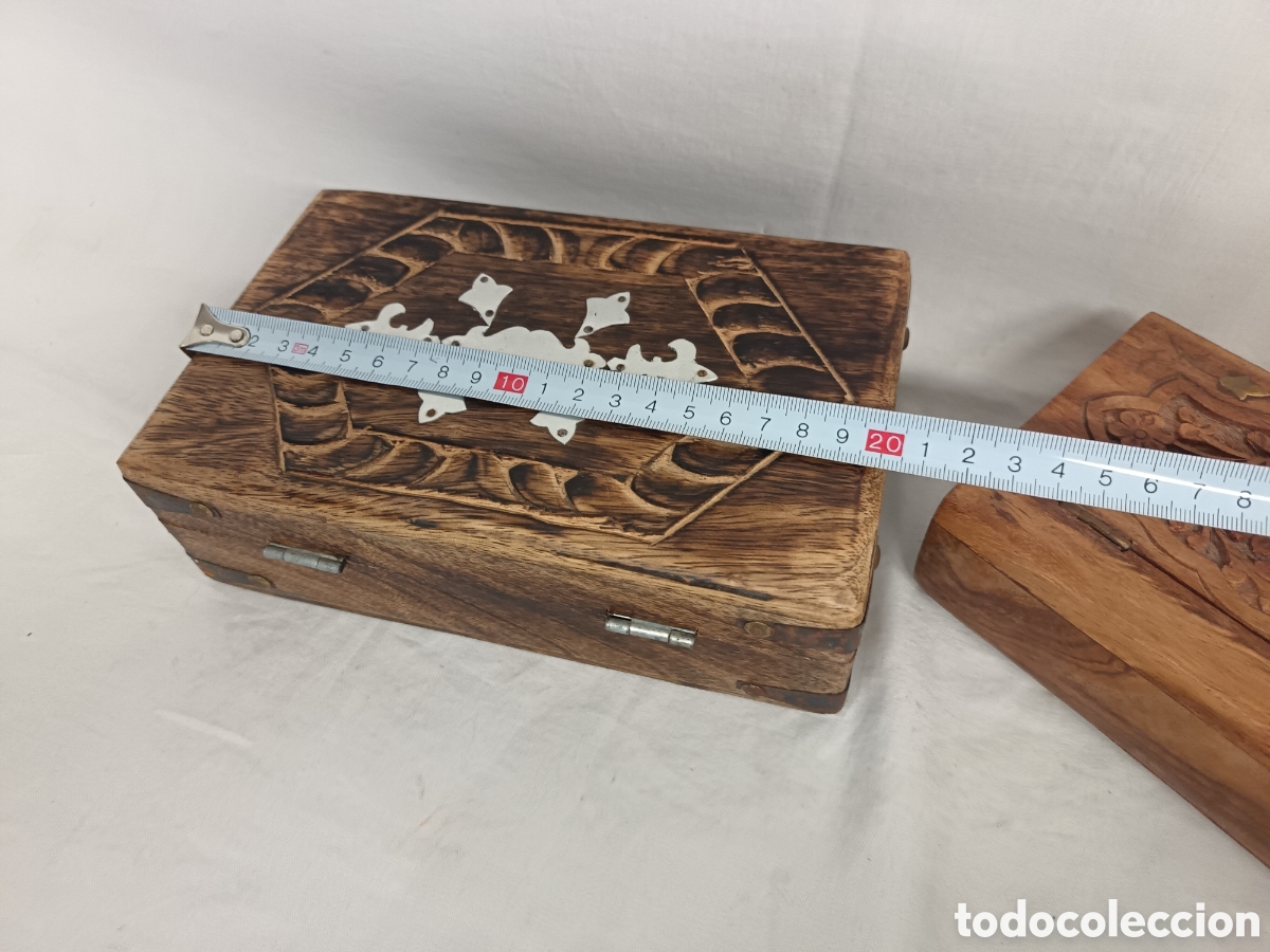 Antig&uuml;edades: X 2 CAJAS DE MADERA DECORATIVAS - Foto 11