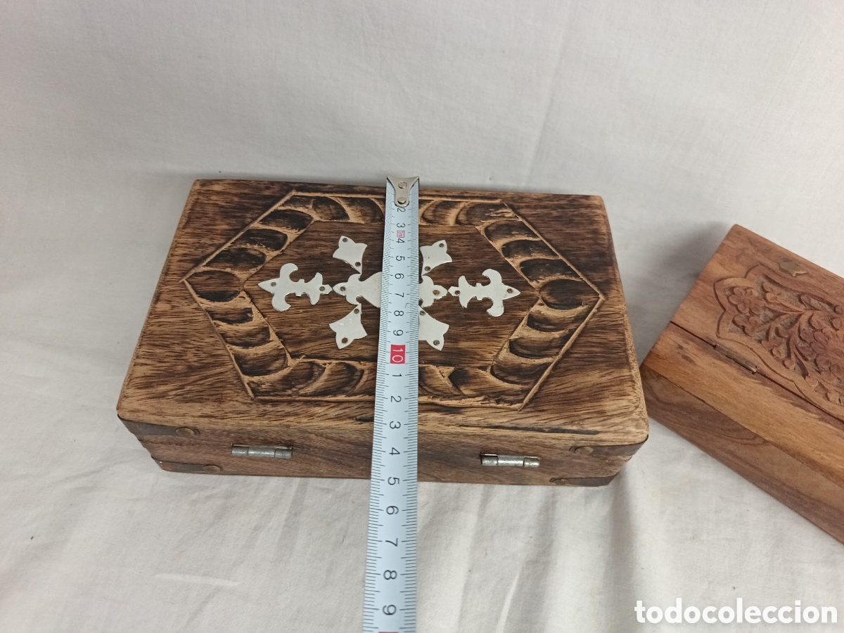 Antig&uuml;edades: X 2 CAJAS DE MADERA DECORATIVAS - Foto 12