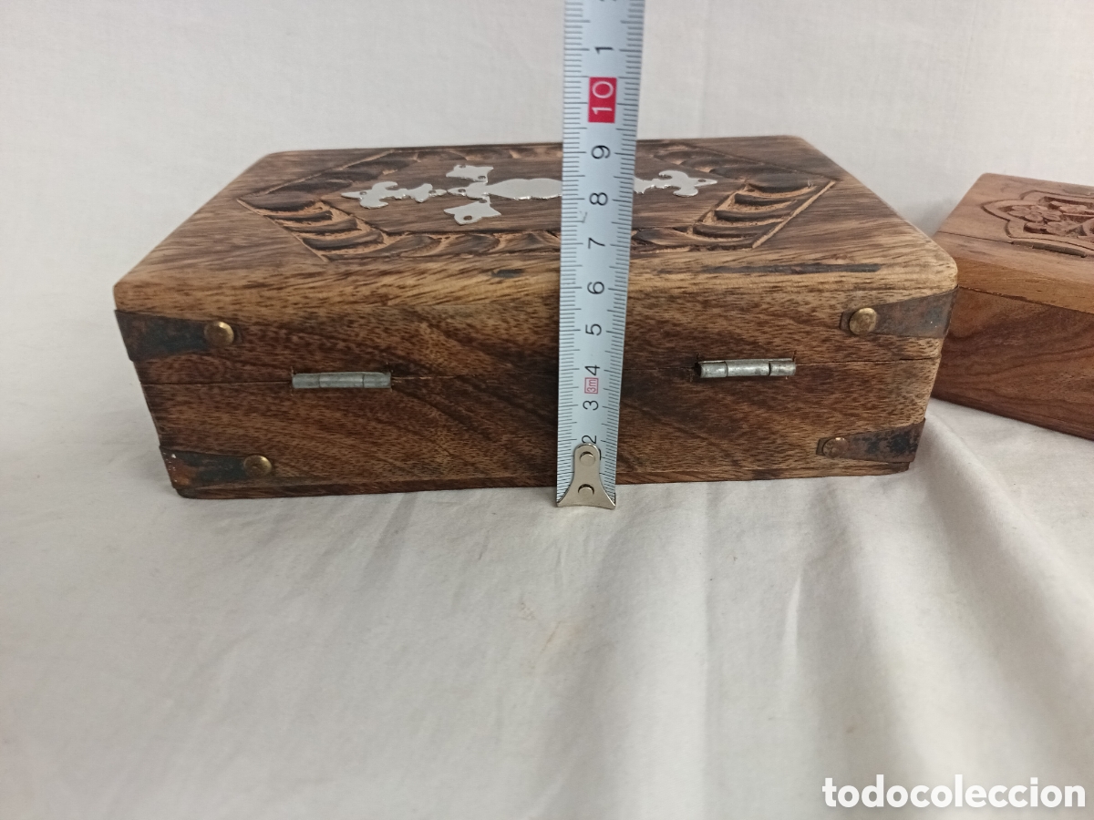 Antig&uuml;edades: X 2 CAJAS DE MADERA DECORATIVAS - Foto 13