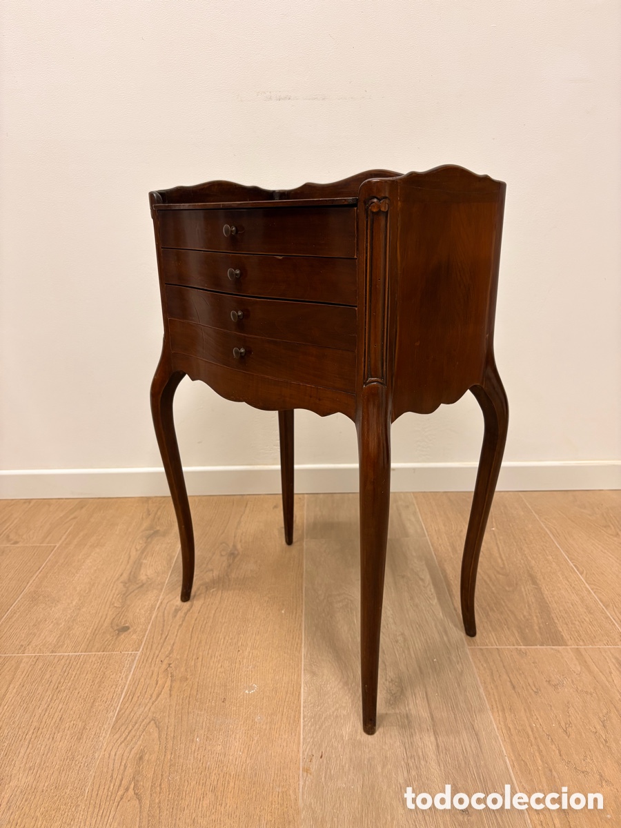 Antig&uuml;edades: Mueble auxiliar / costurero antiguo de madera - Foto 3