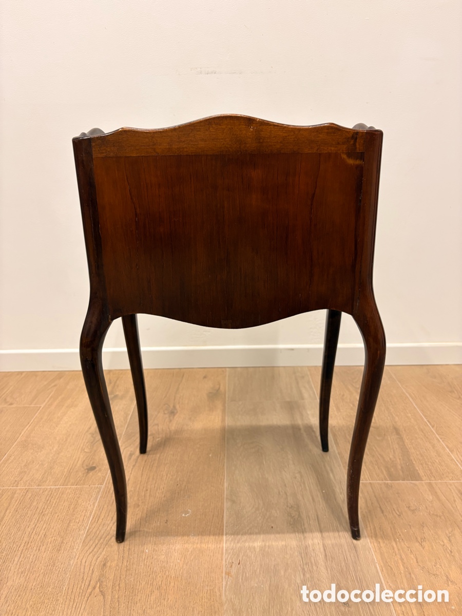 Antig&uuml;edades: Mueble auxiliar / costurero antiguo de madera - Foto 5