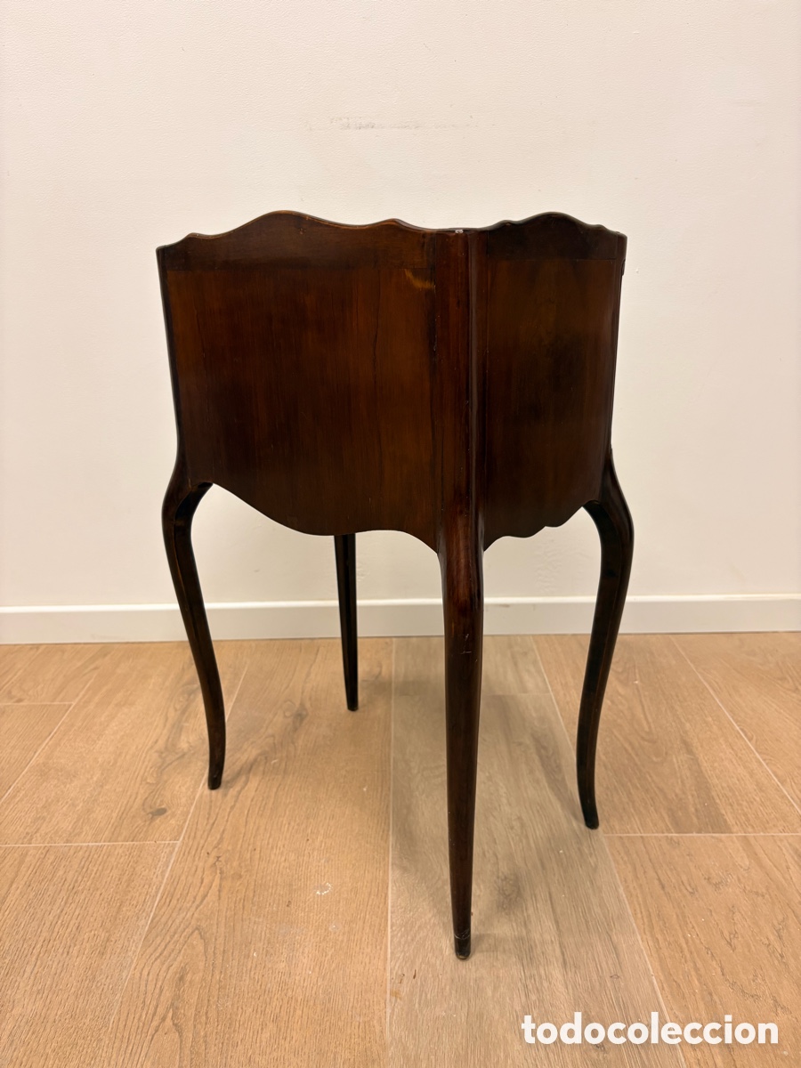 Antig&uuml;edades: Mueble auxiliar / costurero antiguo de madera - Foto 6