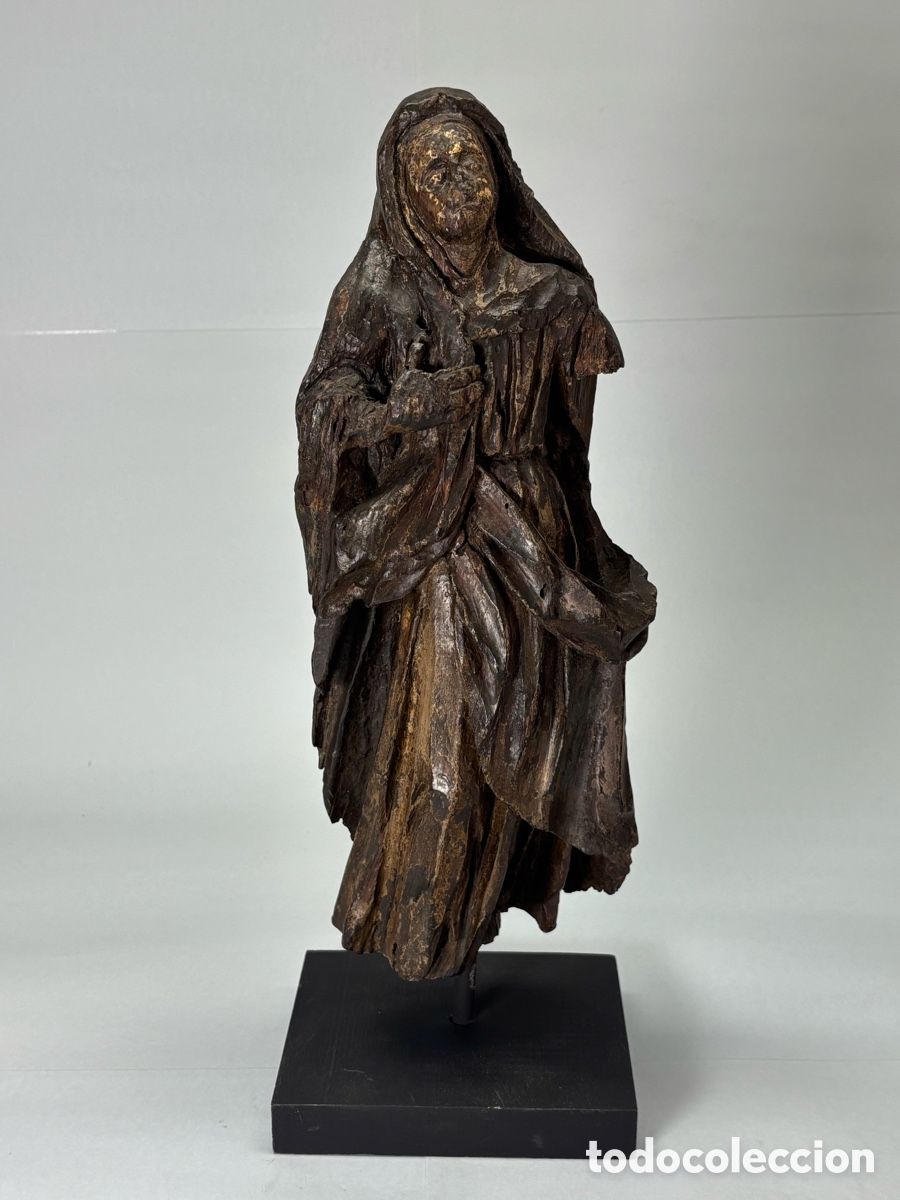 Antig&uuml;edades: ANTIGUA TALLA RELIGIOSA BARROCA EN MADERA POLICROMADA &ndash; CA. 1700 &ndash; IMAGINER&Iacute;A ESPA&Ntilde;OLA