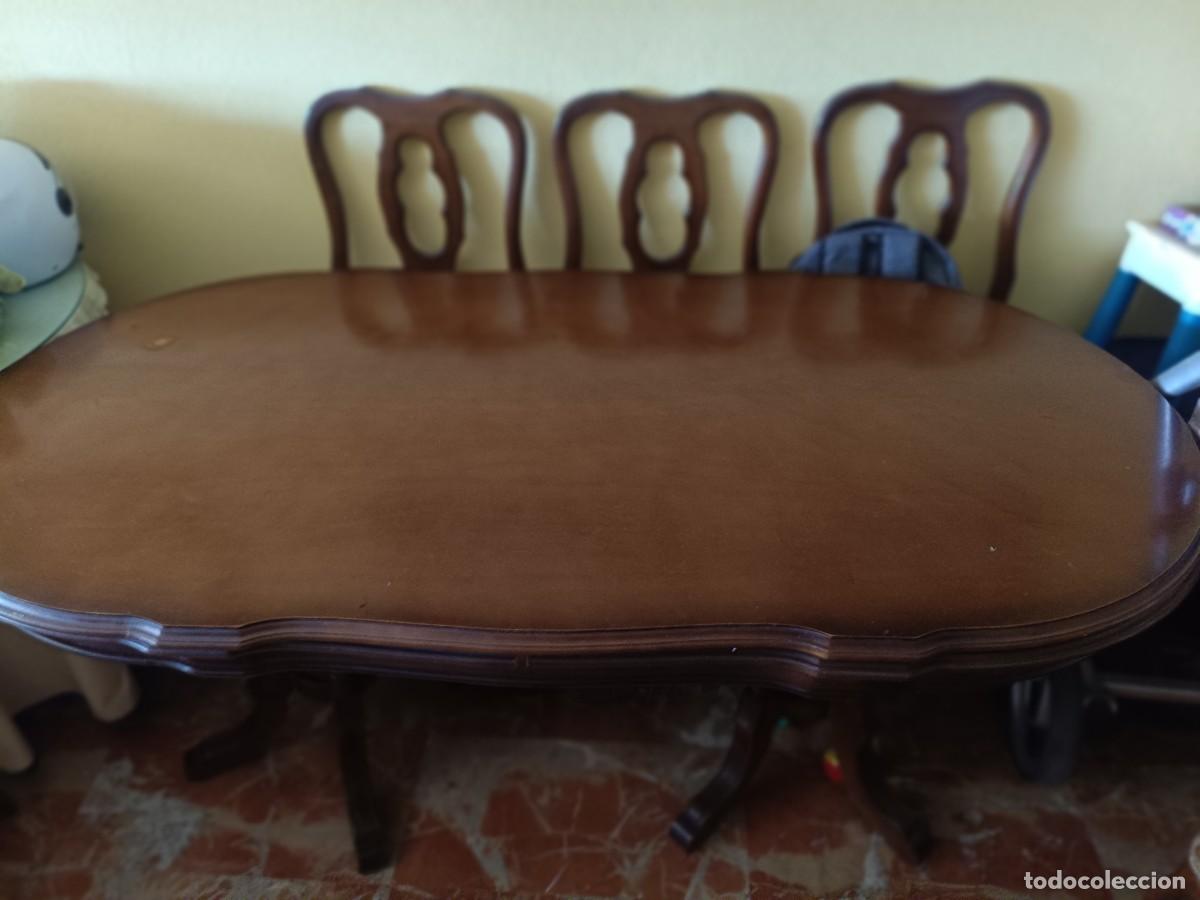 Antig&uuml;edades: Mesa antigua comedor y regalo de 3sillas