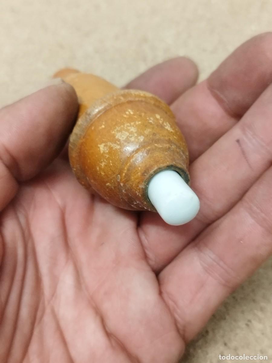 Antig&uuml;edades: Antiguo interruptor de pera, de madera para luz, l&aacute;mpara. - Foto 2
