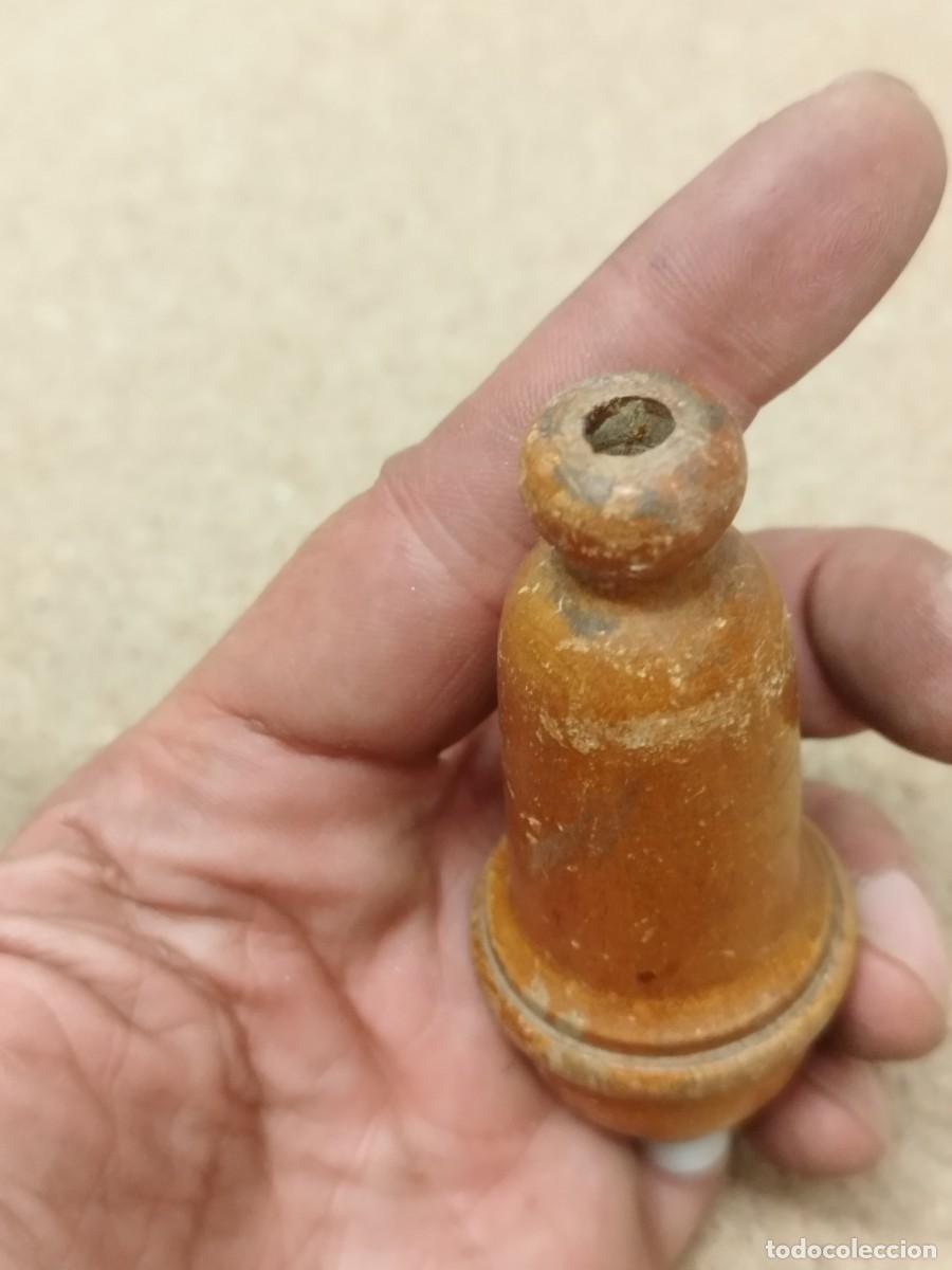 Antig&uuml;edades: Antiguo interruptor de pera, de madera para luz, l&aacute;mpara. - Foto 3