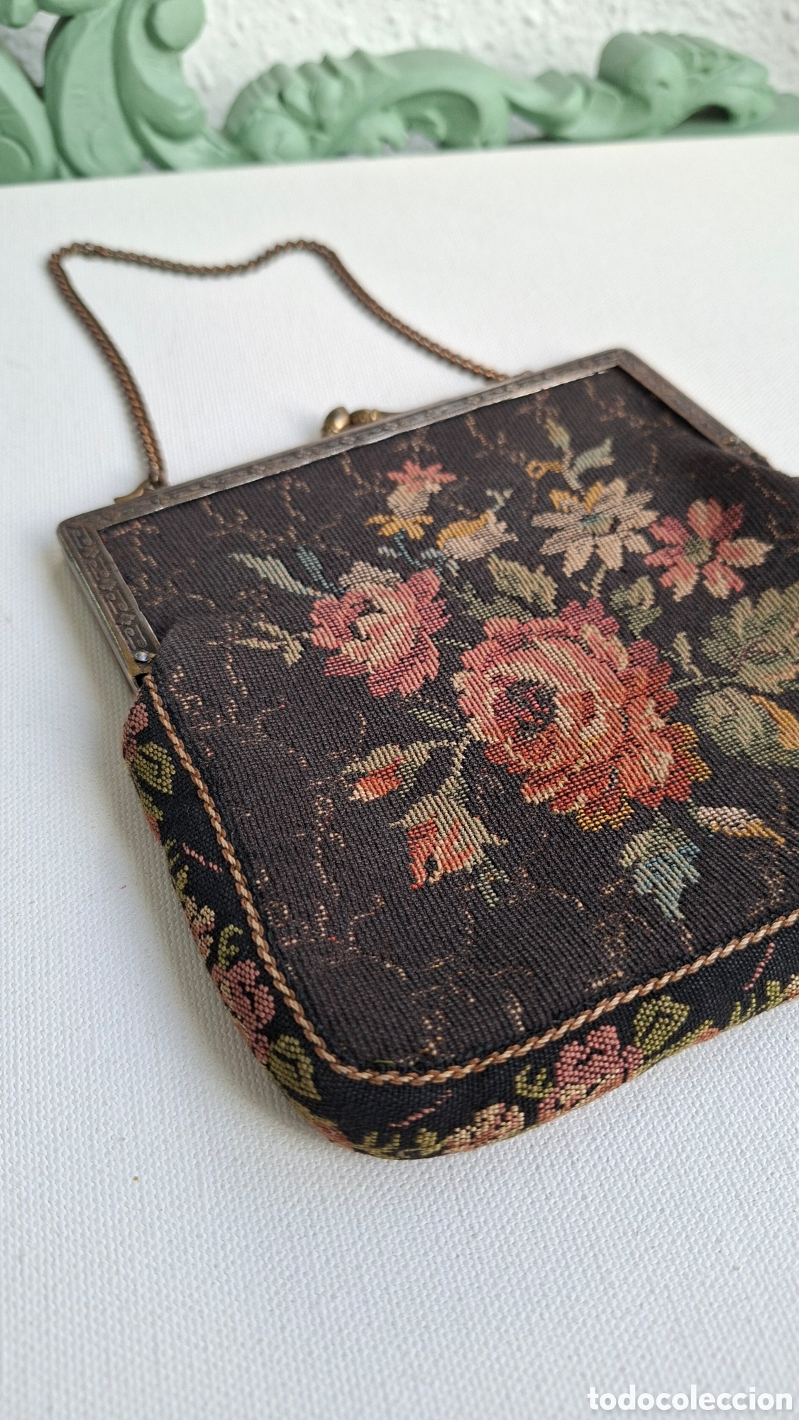 Antig&uuml;edades: Bolso Petit Point C.1910-1920 - Foto 2