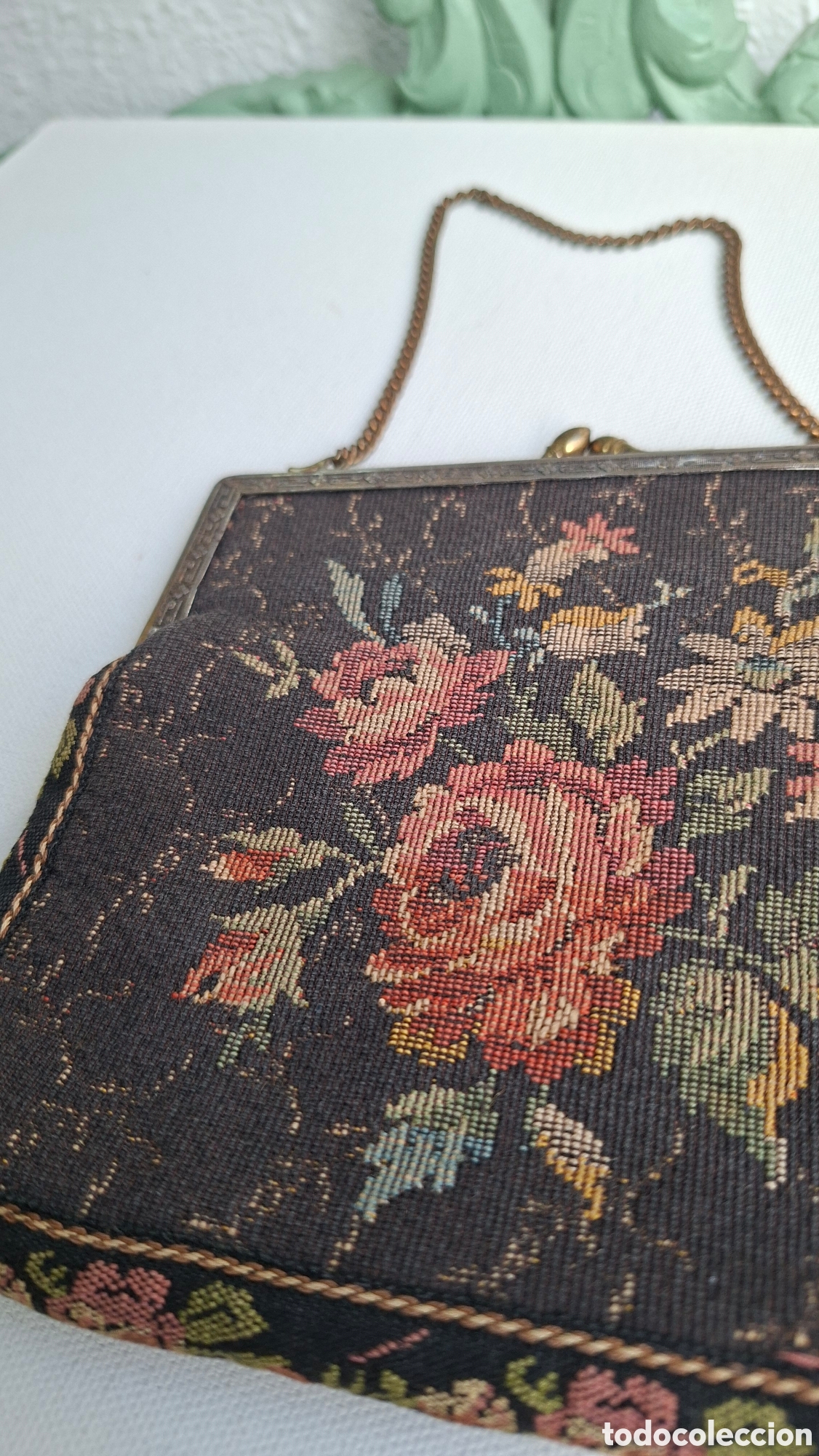 Antig&uuml;edades: Bolso Petit Point C.1910-1920 - Foto 4