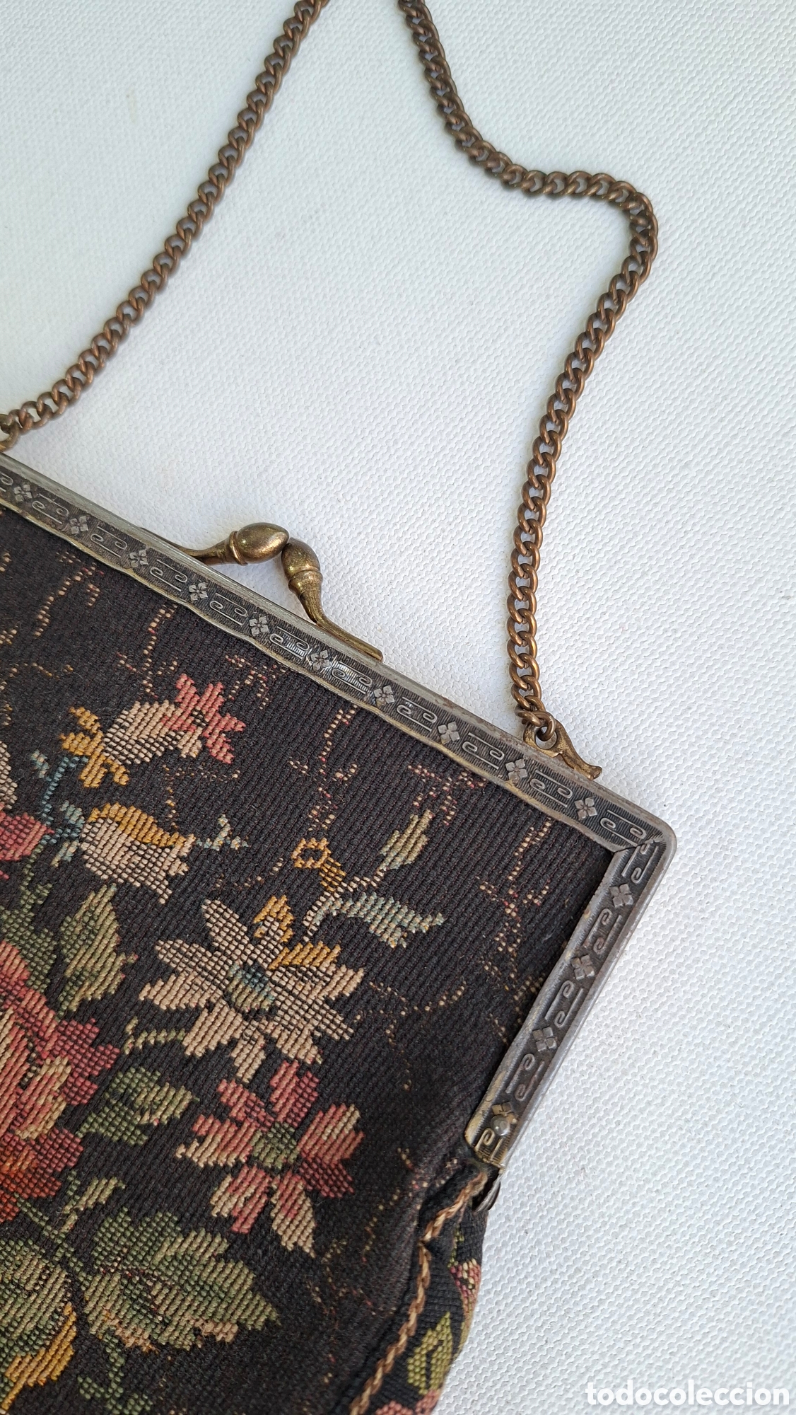 Antig&uuml;edades: Bolso Petit Point C.1910-1920 - Foto 5