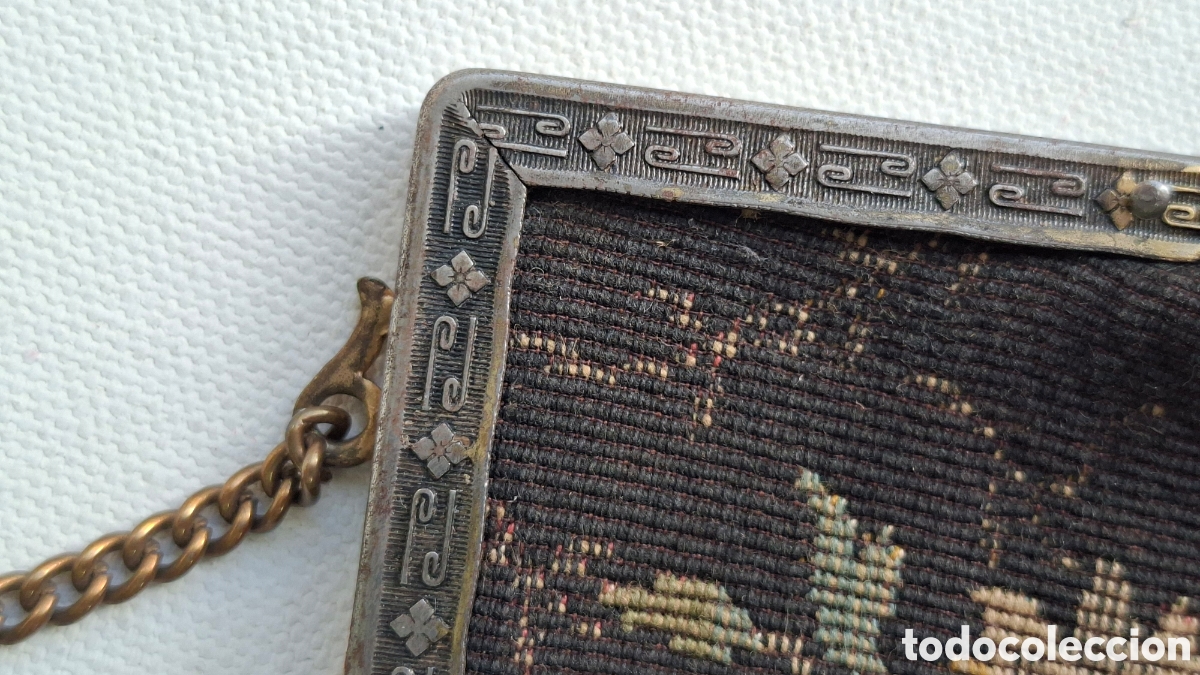 Antig&uuml;edades: Bolso Petit Point C.1910-1920 - Foto 9