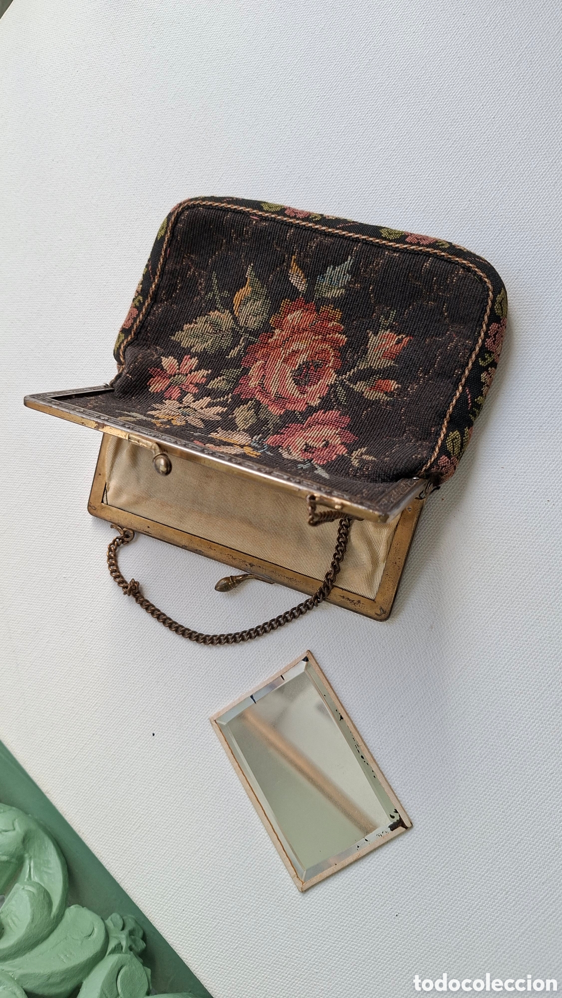 Antig&uuml;edades: Bolso Petit Point C.1910-1920 - Foto 17