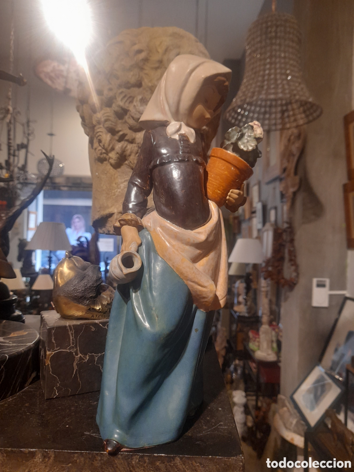 Antig&uuml;edades: Figura de cer&aacute;mica de LLADRO - Foto 4