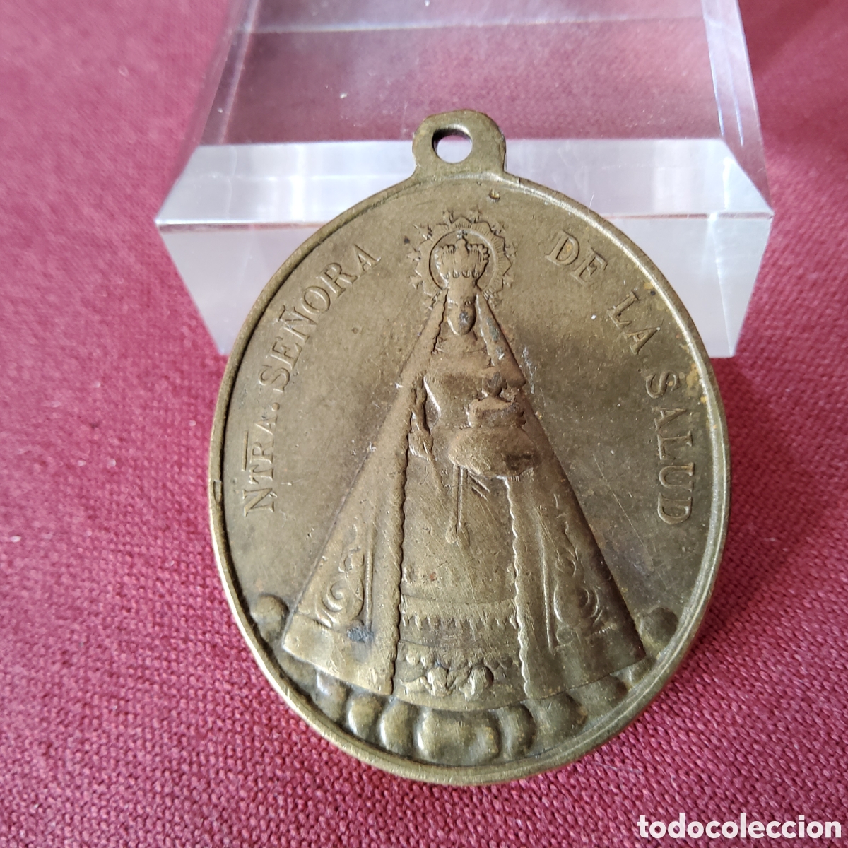 Antig&uuml;edades: ANTIGUA MEDALLA Ntra. SE&Ntilde;ORA DE LA SALUD Y SAN AGUSTIN. SIERVAS DE MARIA