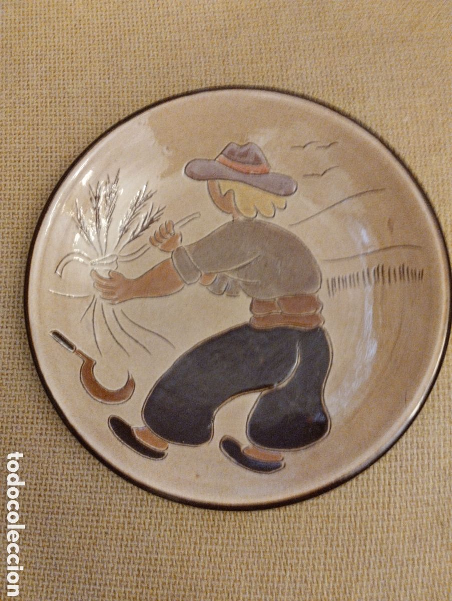 Antig&uuml;edades: Plato de ceramica SALVA