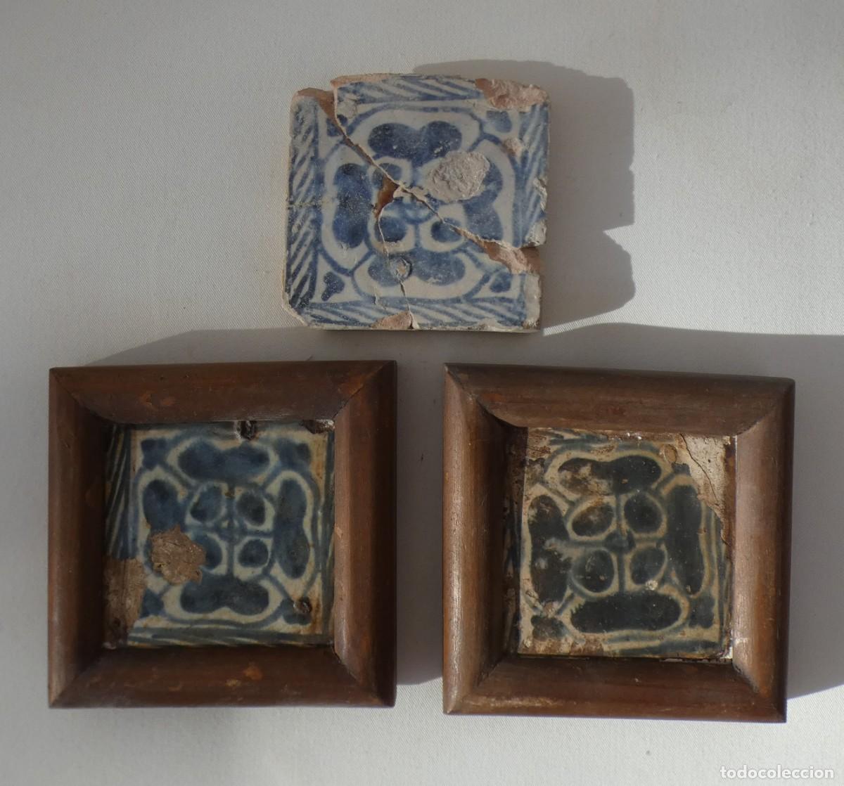 Antig&uuml;edades: Azulejo, Azulejos Espa&ntilde;ol, Valencia, siglo 15/16