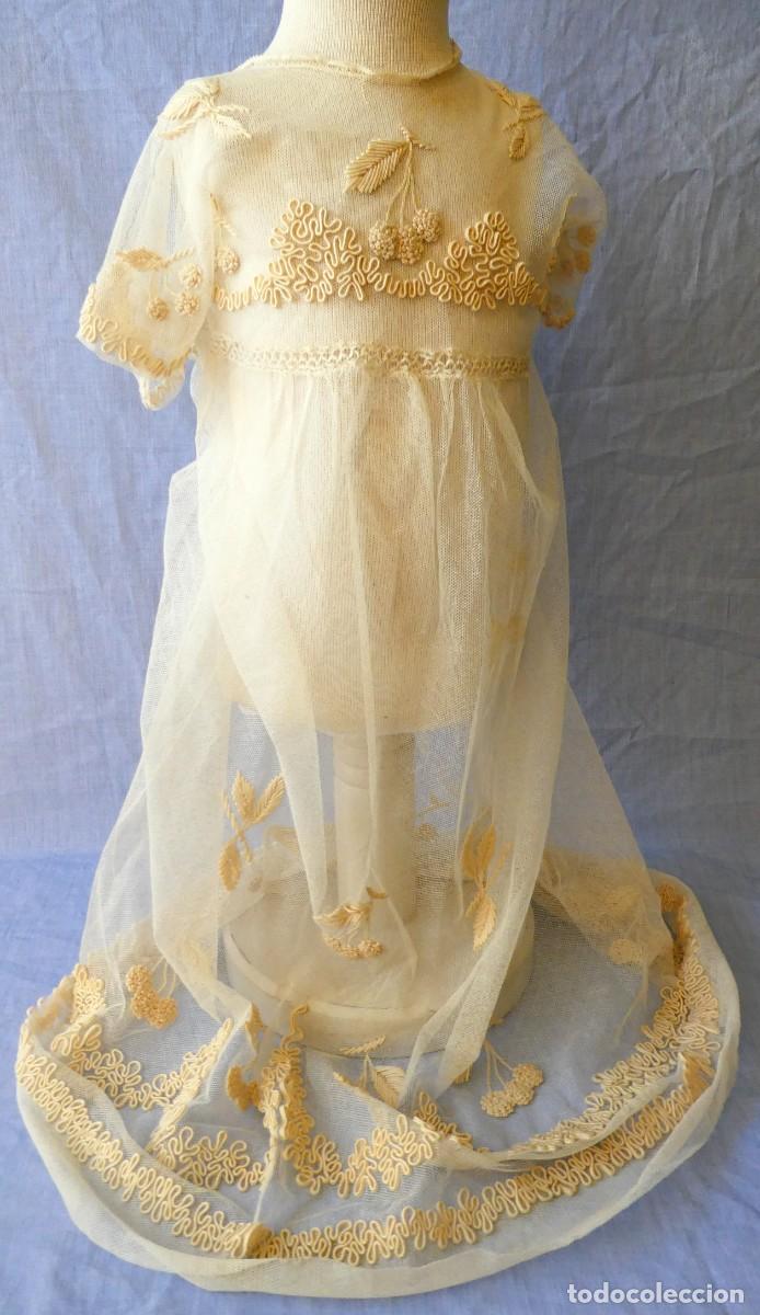 Antig&uuml;edades: ANTIGUO VESTIDO CON ENCAJE PARA NI&Ntilde;A - IMAGEN S.XIX