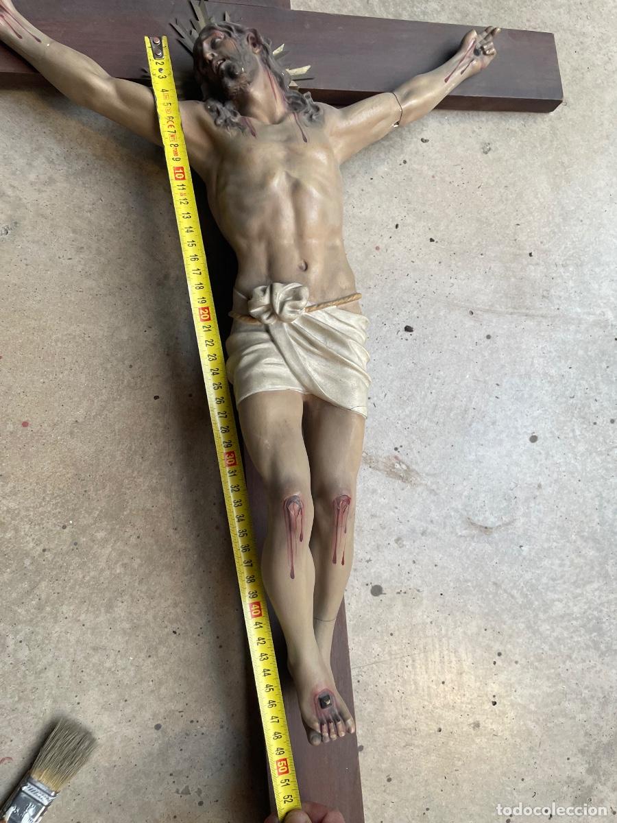 Antig&uuml;edades: Crucifijo Cristo de gran tama&ntilde;o