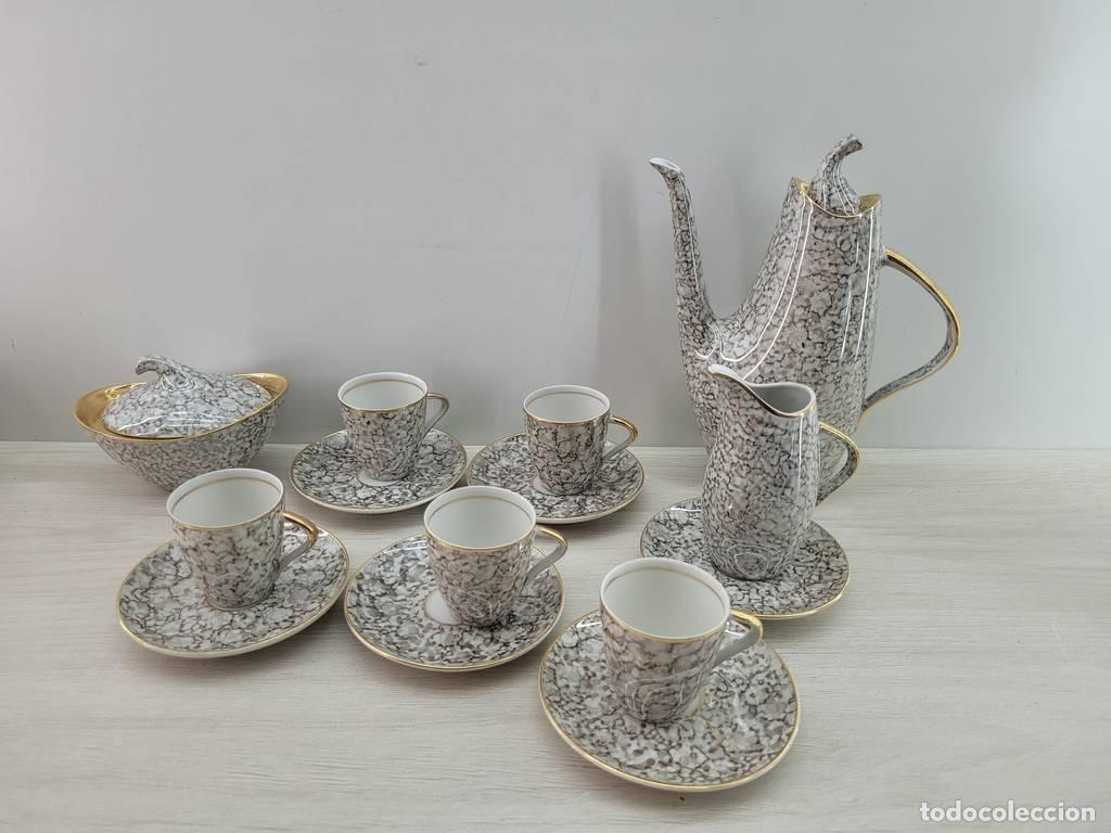 Antig&uuml;edades: JUEGO DE CAF&Eacute; DE PORCELANA - Foto 2