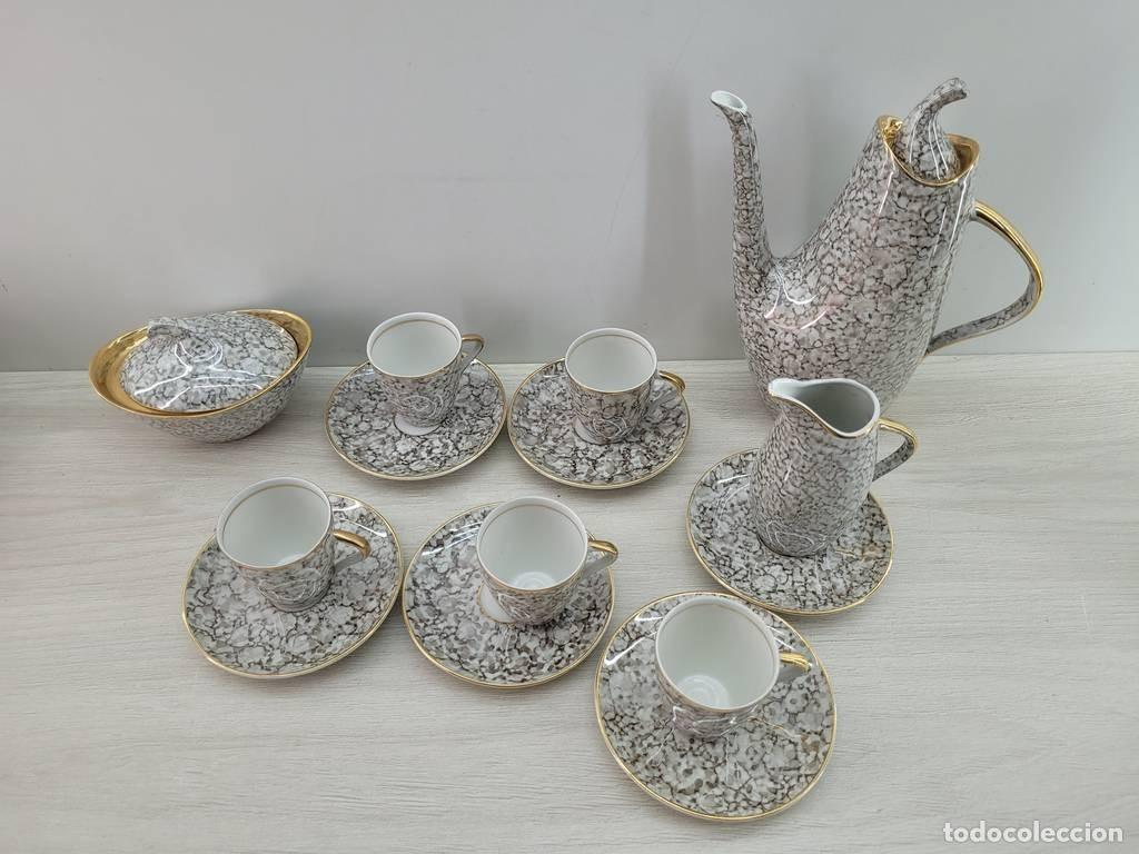 Antig&uuml;edades: JUEGO DE CAF&Eacute; DE PORCELANA - Foto 3