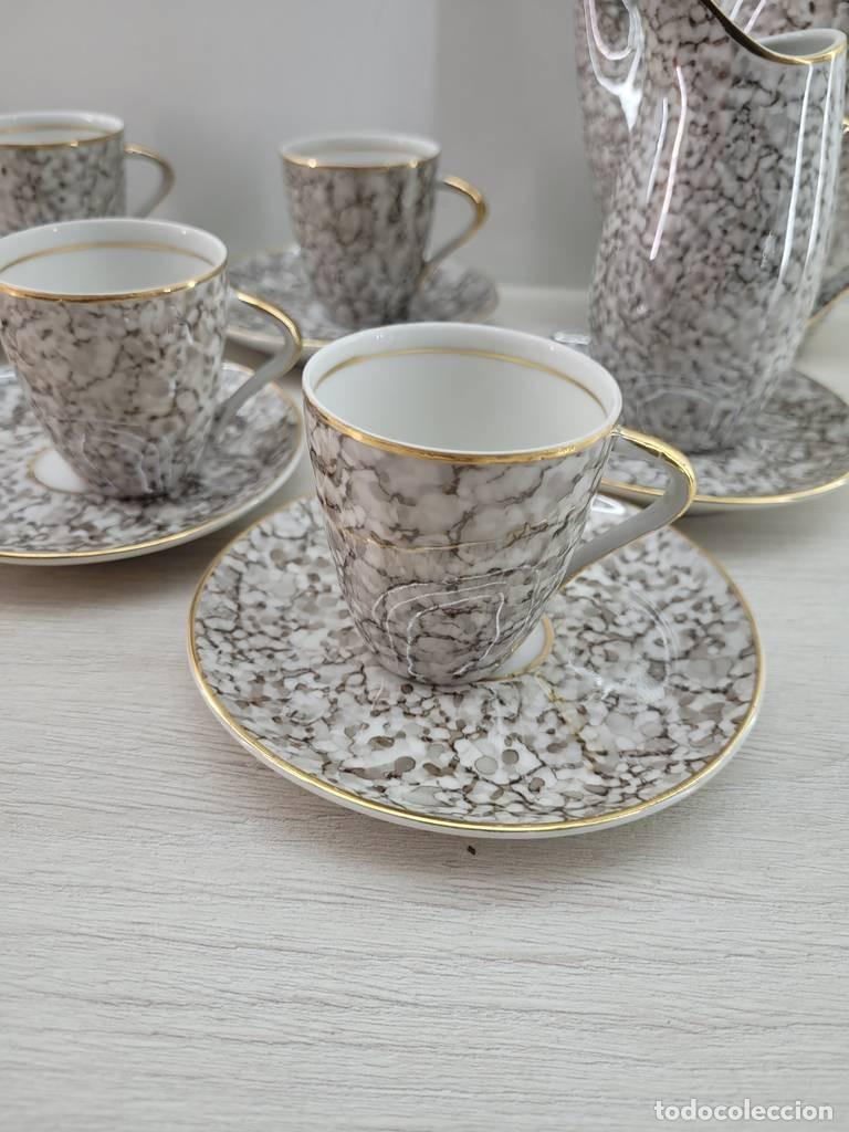 Antig&uuml;edades: JUEGO DE CAF&Eacute; DE PORCELANA - Foto 6