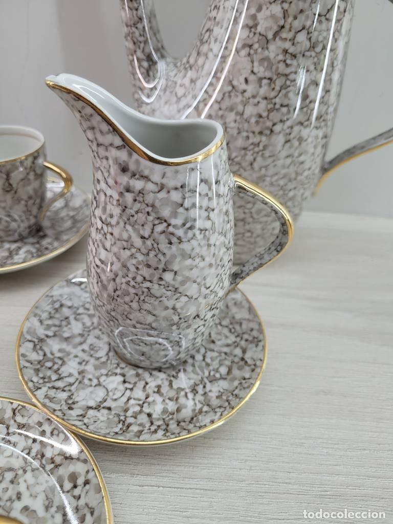 Antig&uuml;edades: JUEGO DE CAF&Eacute; DE PORCELANA - Foto 7