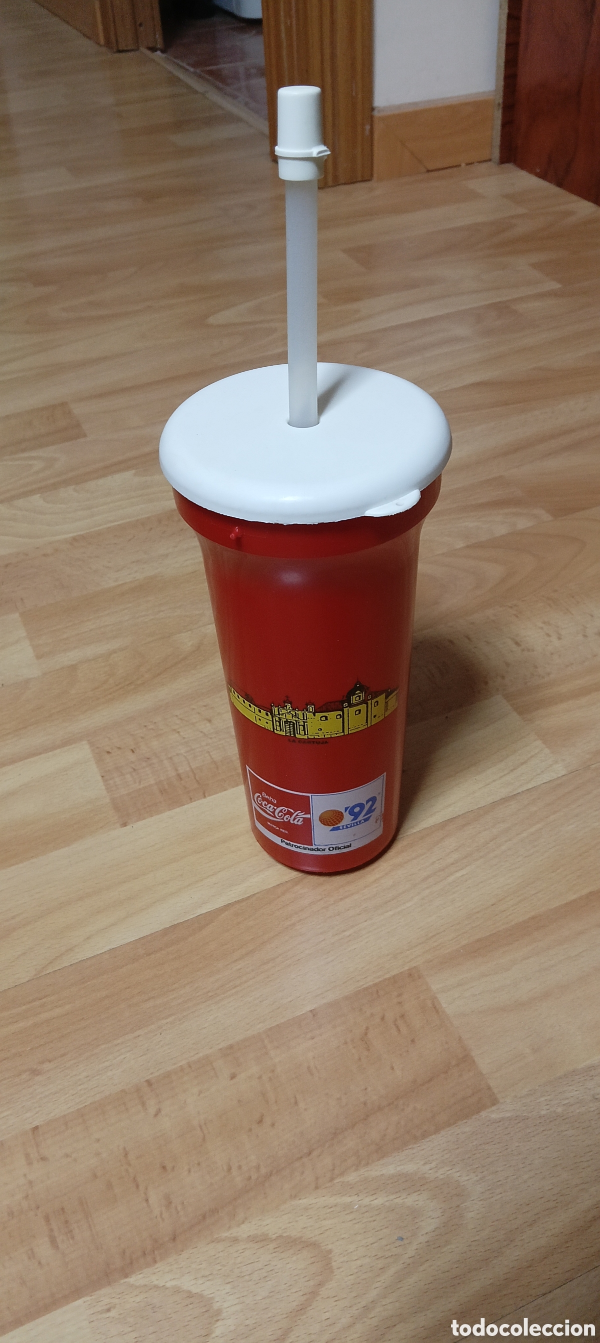 Antig&uuml;edades: Vaso de Cocacola del 92 - Foto 2