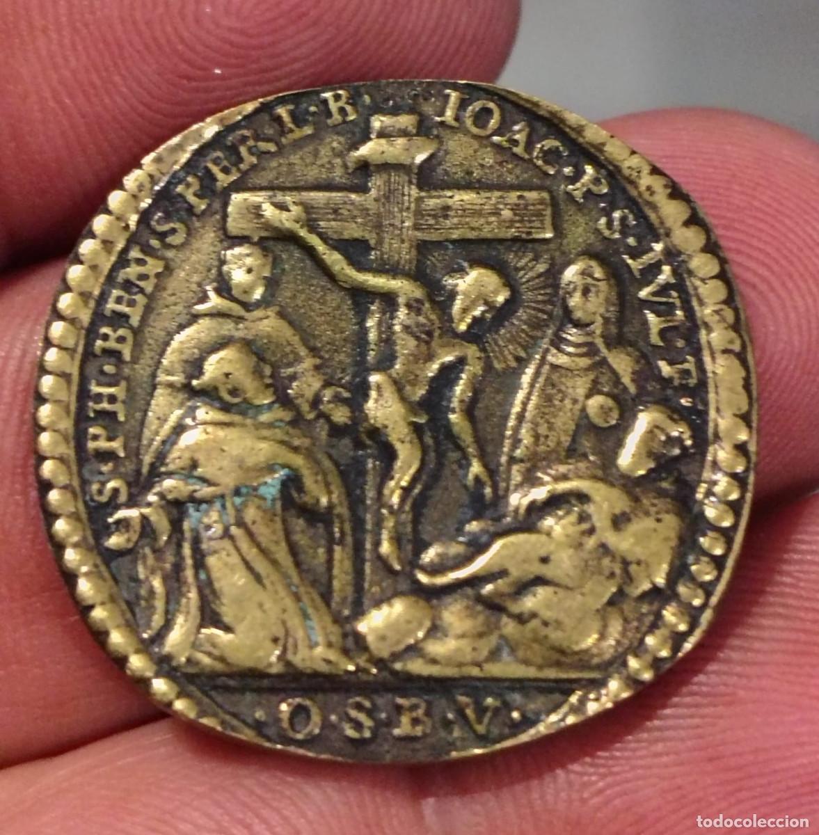 Antig&uuml;edades: XS- MEDALLA Servitas S. Felipe Benicio, S. Pelegrino Laziosi, S. Julia Falcone, B. Joaqu&iacute;n de Siena