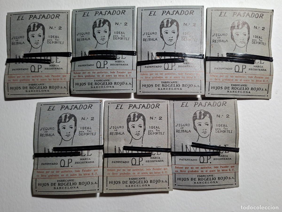 Antig&uuml;edades: HORQUILLAS ANTIGUAS EL PASADOR - 7 BLISTERS EXPOSITORES DE CART&Oacute;N