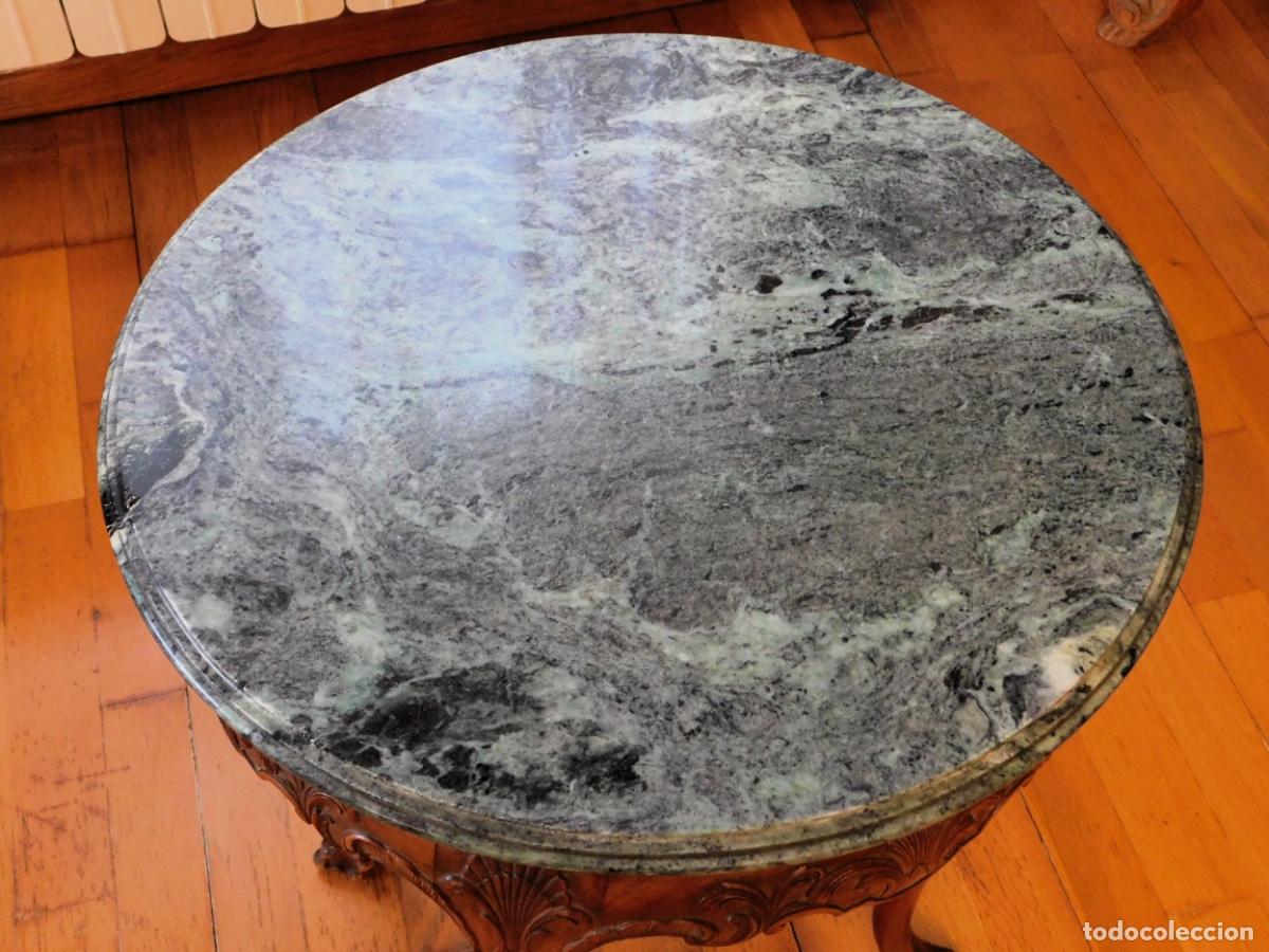 Antig&uuml;edades: Mesa auxiliar redonda Estilo Rococo Luis XV - Foto 4