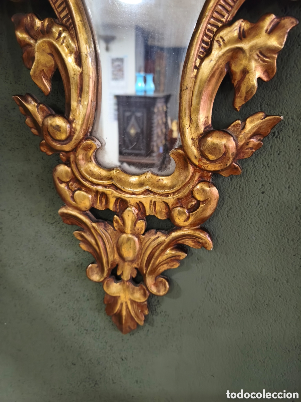 Antig&uuml;edades: Cornucopia antigua sobredorada - Foto 4