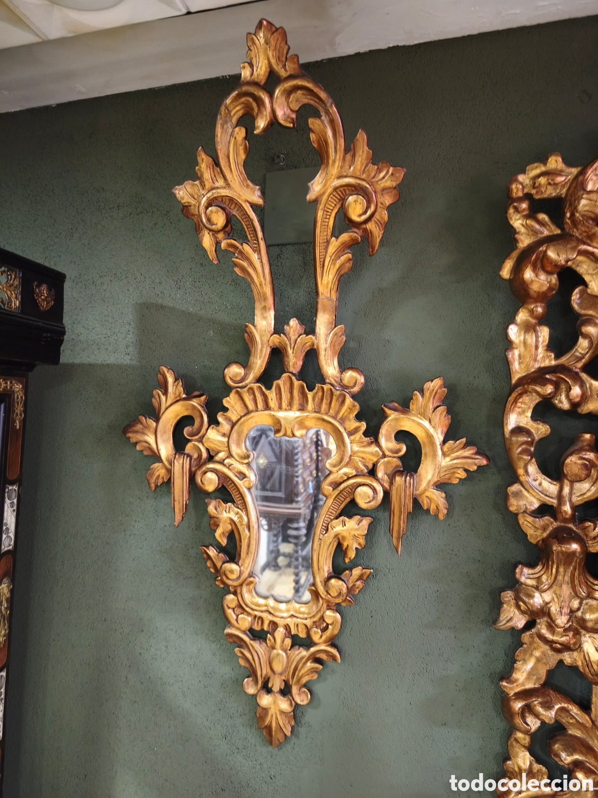 Antig&uuml;edades: Cornucopia antigua sobredorada