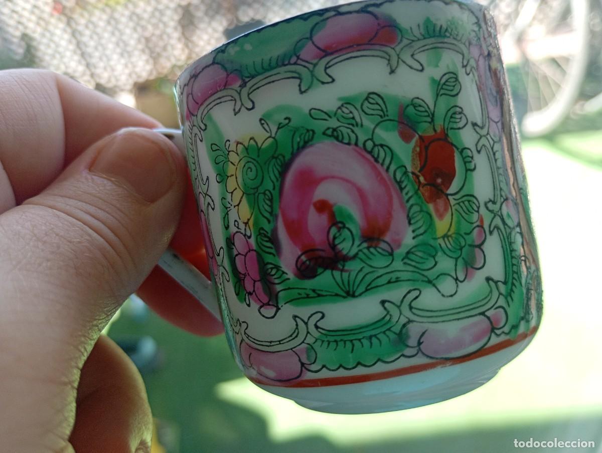 Antig&uuml;edades: Juego caf&eacute; para 12 servicios. Porcelana de Macao - Foto 5