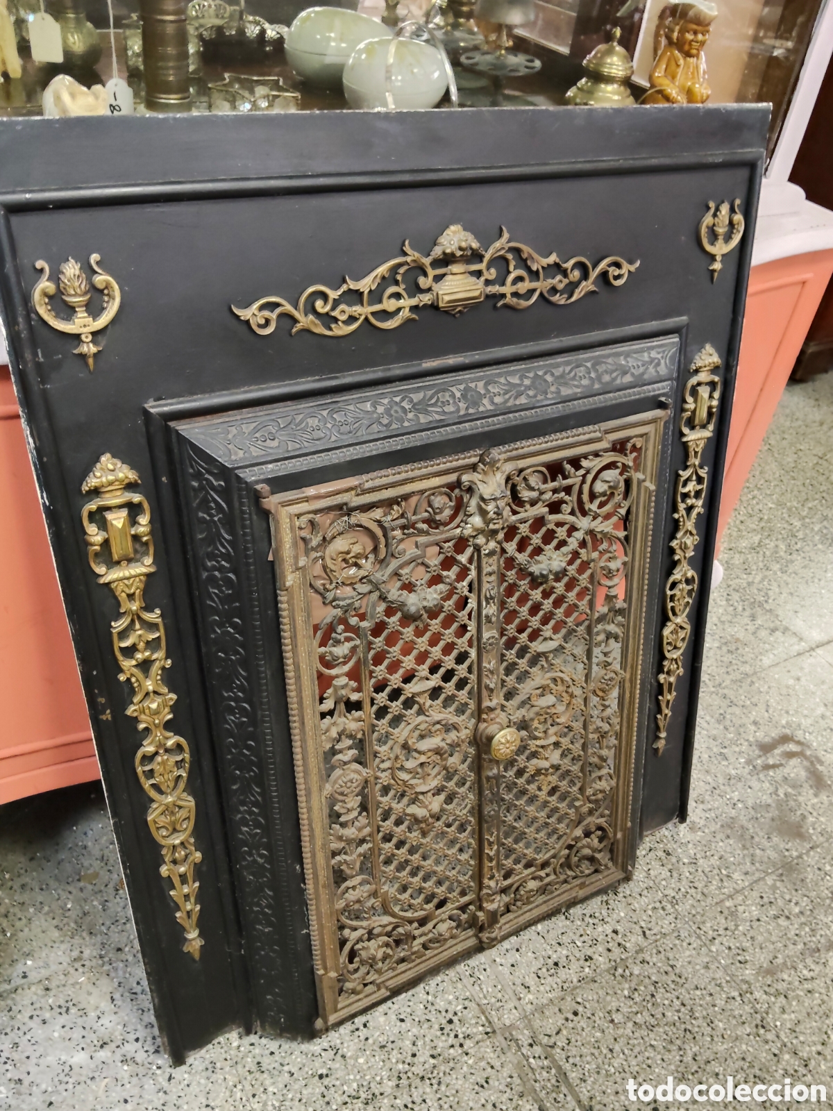 Antig&uuml;edades: Antiguo bocal de chimenea NAPOLE&Oacute;N III - Foto 4