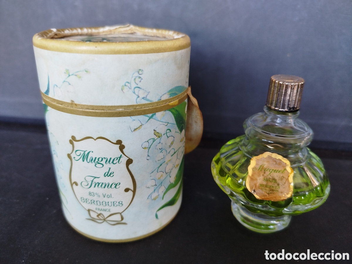 Antig&uuml;edades: PERFUME MUGUET DE FRANCE DE BERDOUES. FRASCO DE 40 ml. EMPEZADO.