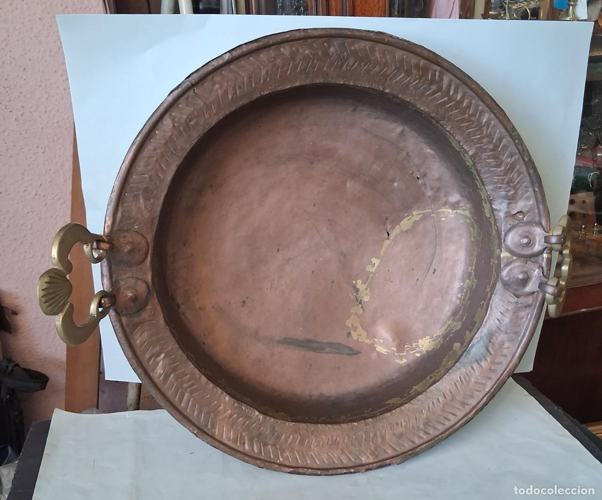 Antig&uuml;edades: Antiguo brasero de cobre S.XVIII