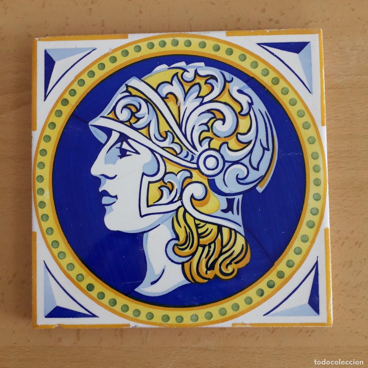 Antig&uuml;edades: A3 AZULEJO ANTIGUO MODERNISTA SOLDADO