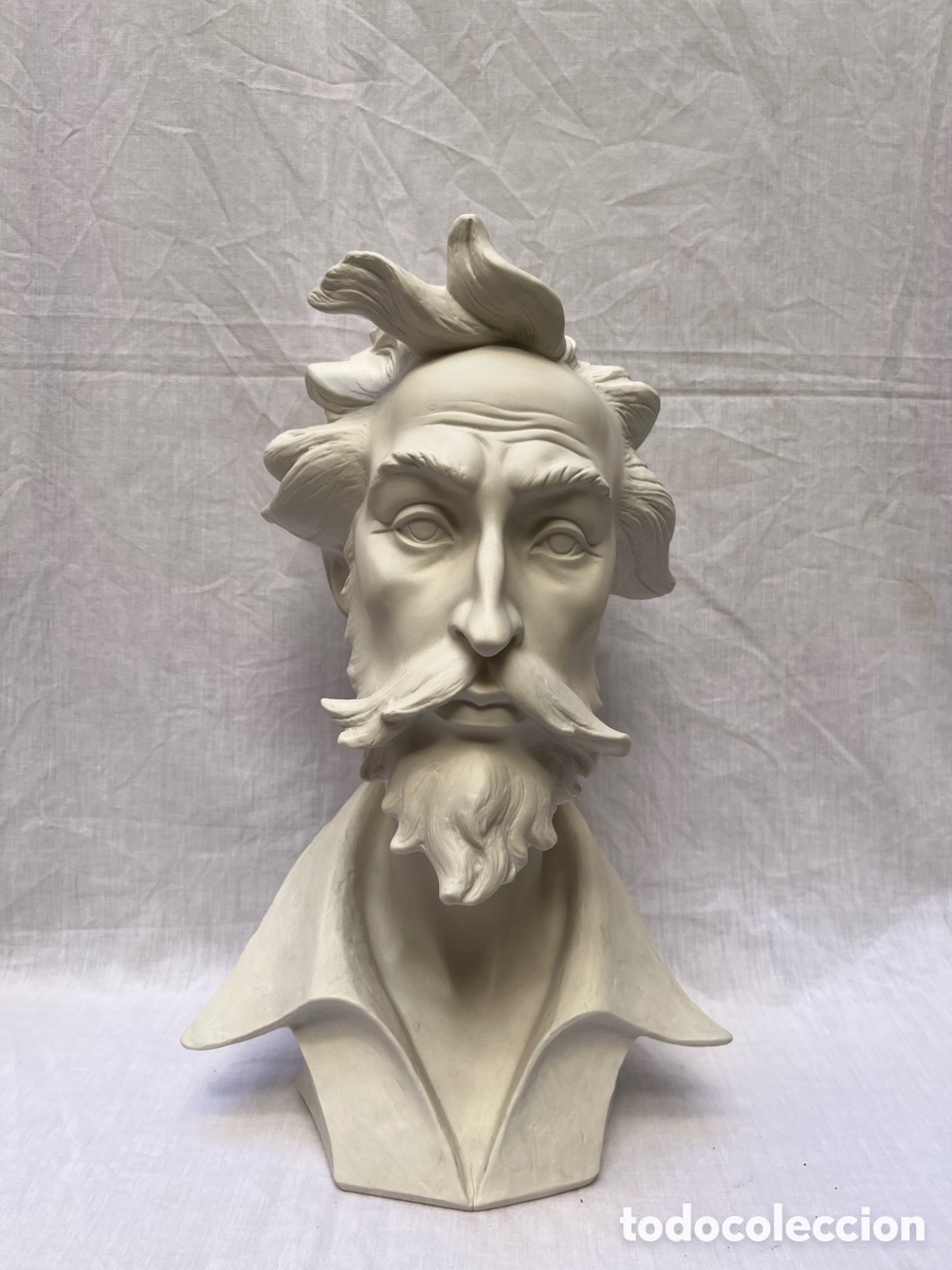 Antig&uuml;edades: Don Quijote de porcelana de buscuit 41 cm. Rex, Valencia.