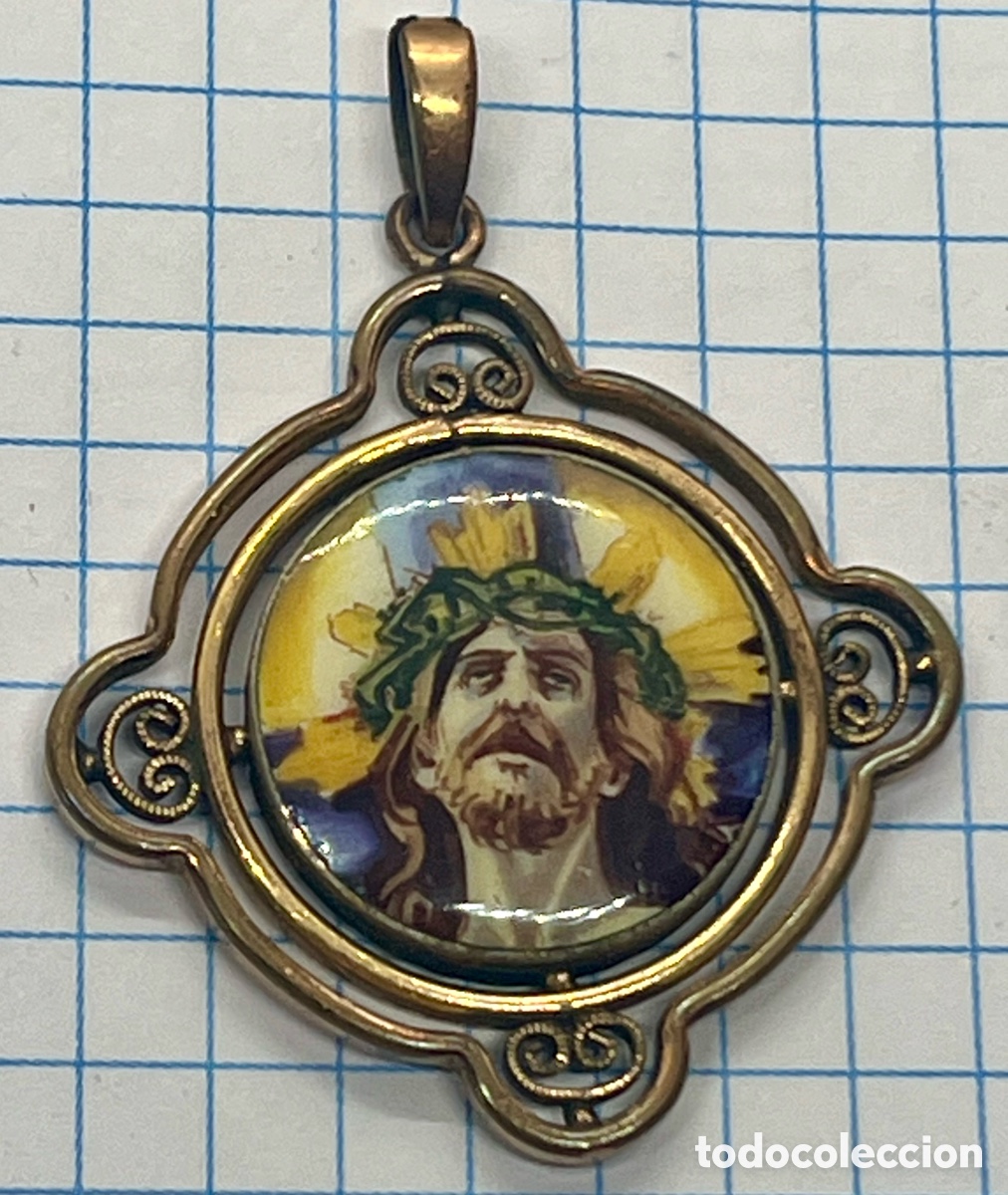 Antig&uuml;edades: MEDALLA ESMALTADA ANTIGUA