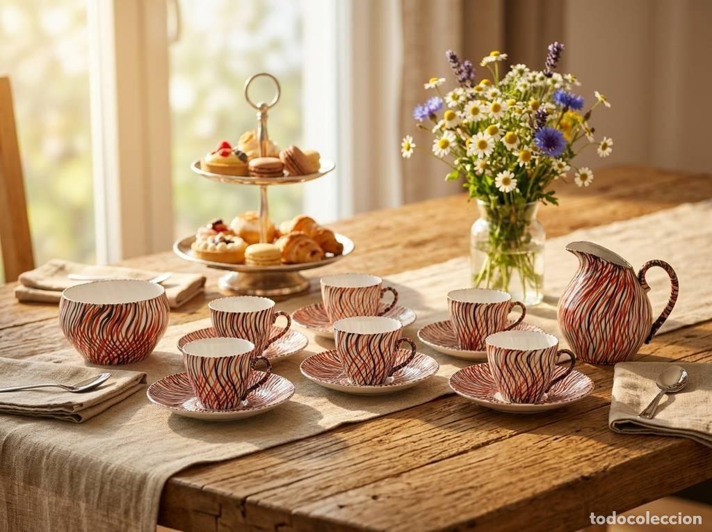 Antig&uuml;edades: JUEGO DE CAF&Eacute; DE PORCELANA