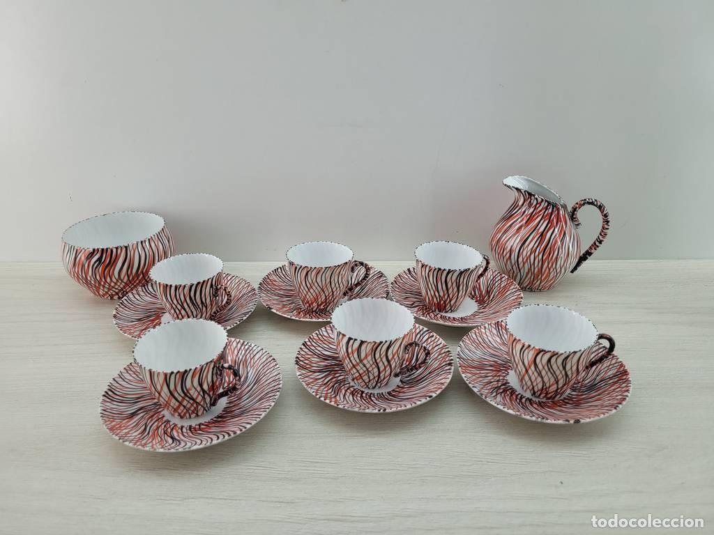 Antig&uuml;edades: JUEGO DE CAF&Eacute; DE PORCELANA - Foto 2