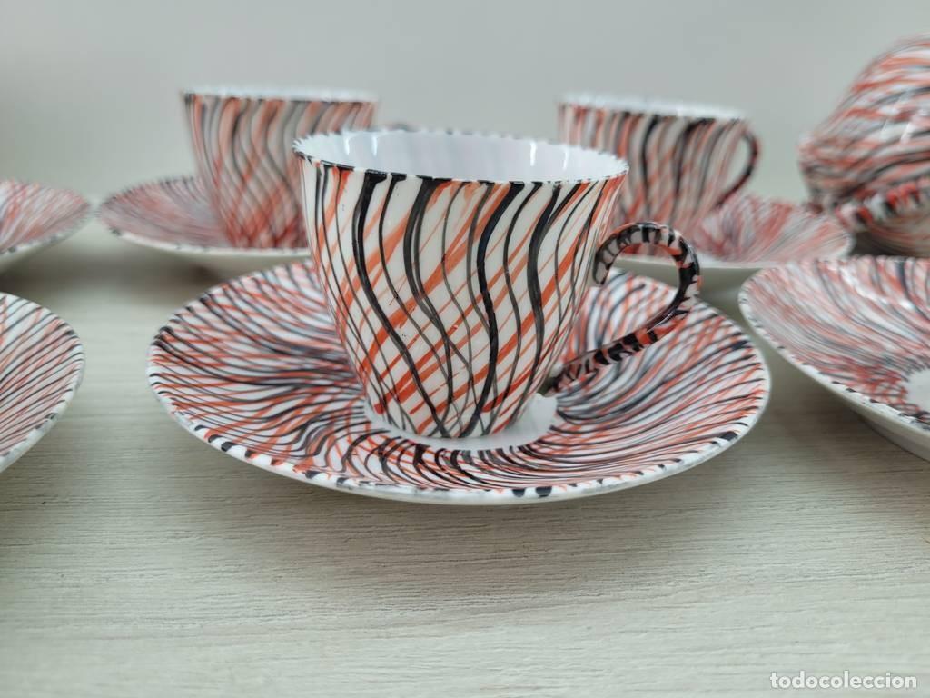 Antig&uuml;edades: JUEGO DE CAF&Eacute; DE PORCELANA - Foto 4