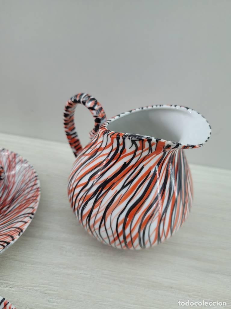 Antig&uuml;edades: JUEGO DE CAF&Eacute; DE PORCELANA - Foto 7