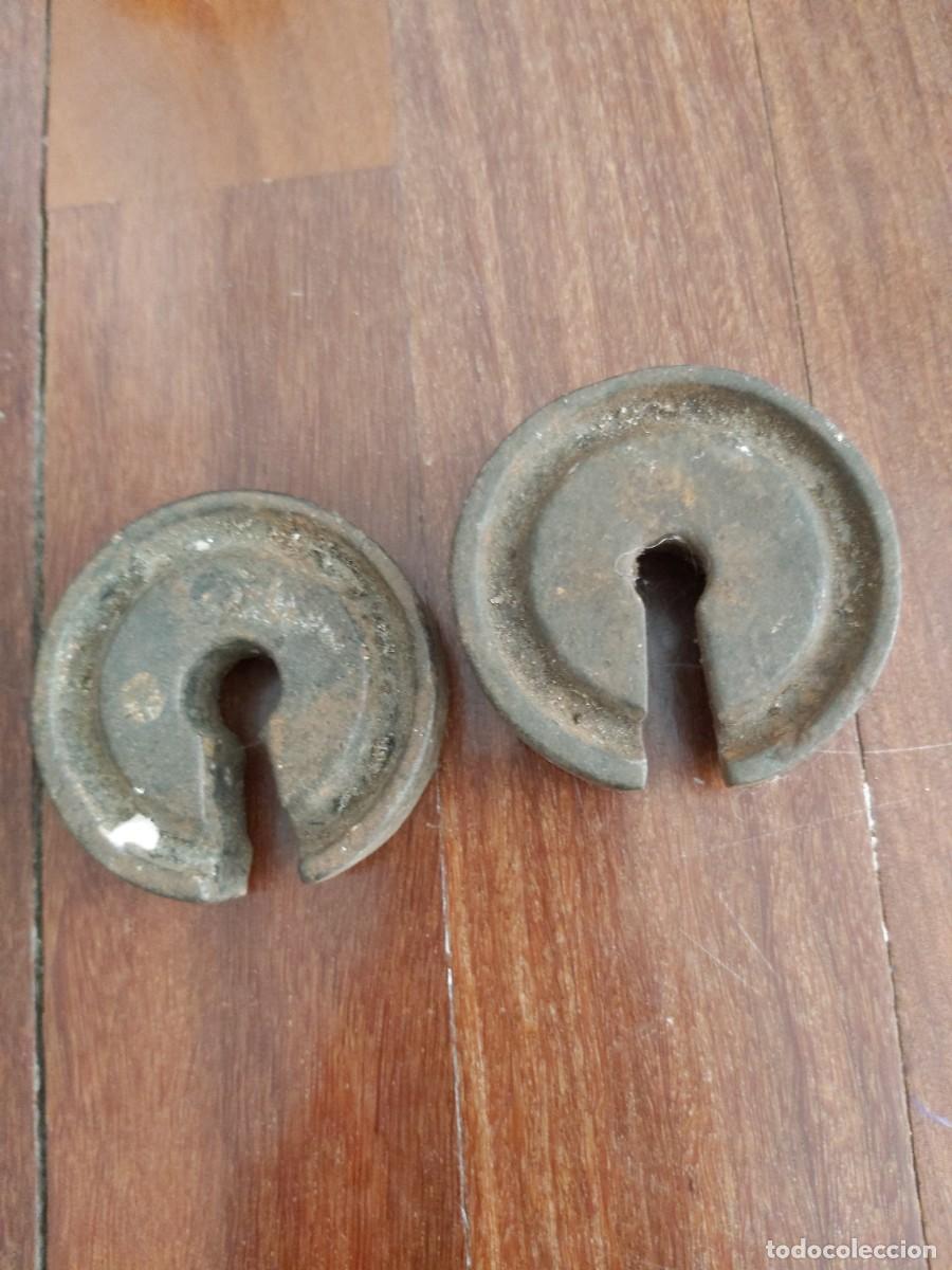 Antig&uuml;edades: Pareja de pesas antiguas - Foto 3