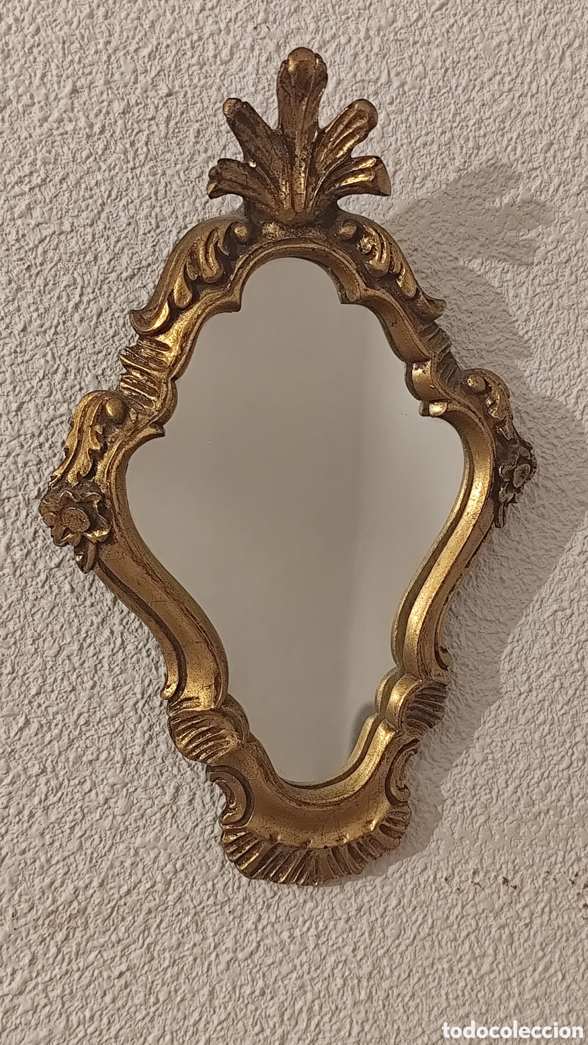 Antig&uuml;edades: Espejo Vintage dorado /barroco &rdquo;Fotiche d'Art&rdquo;