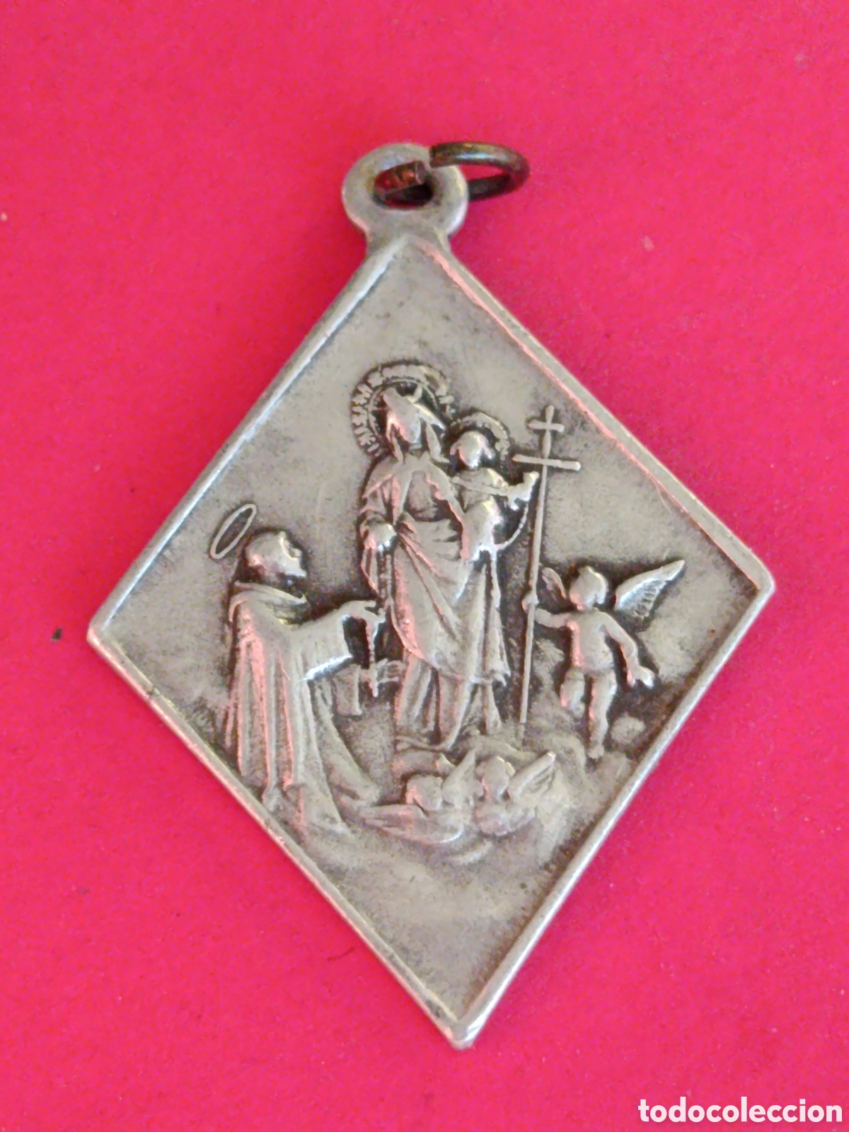 Antig&uuml;edades: ANTIGUA MEDALLA DEL ROSARIO PERPETUO. 3 X 4,1 CM.