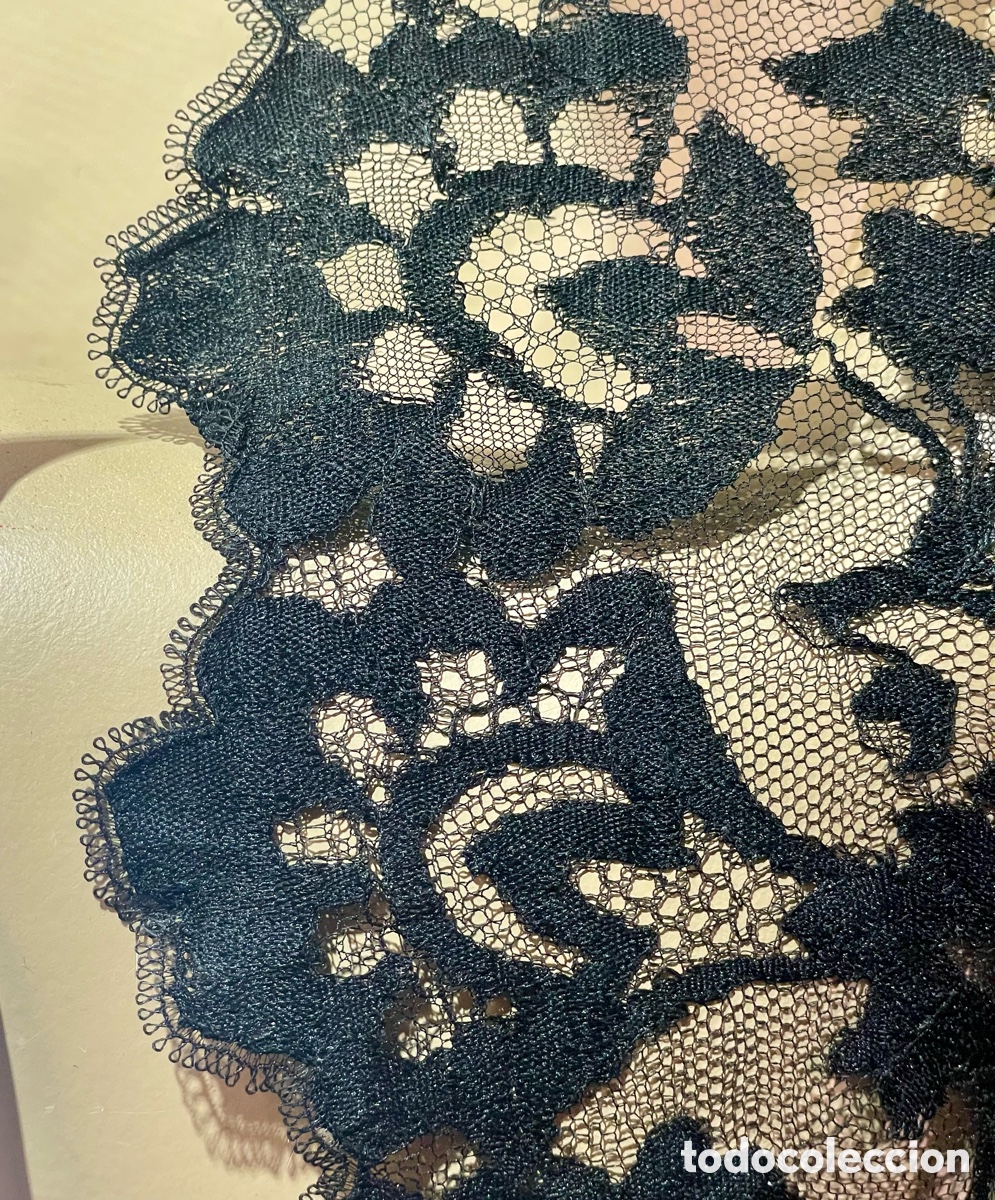Antig&uuml;edades: Mantilla Negra Antigua - Foto 3