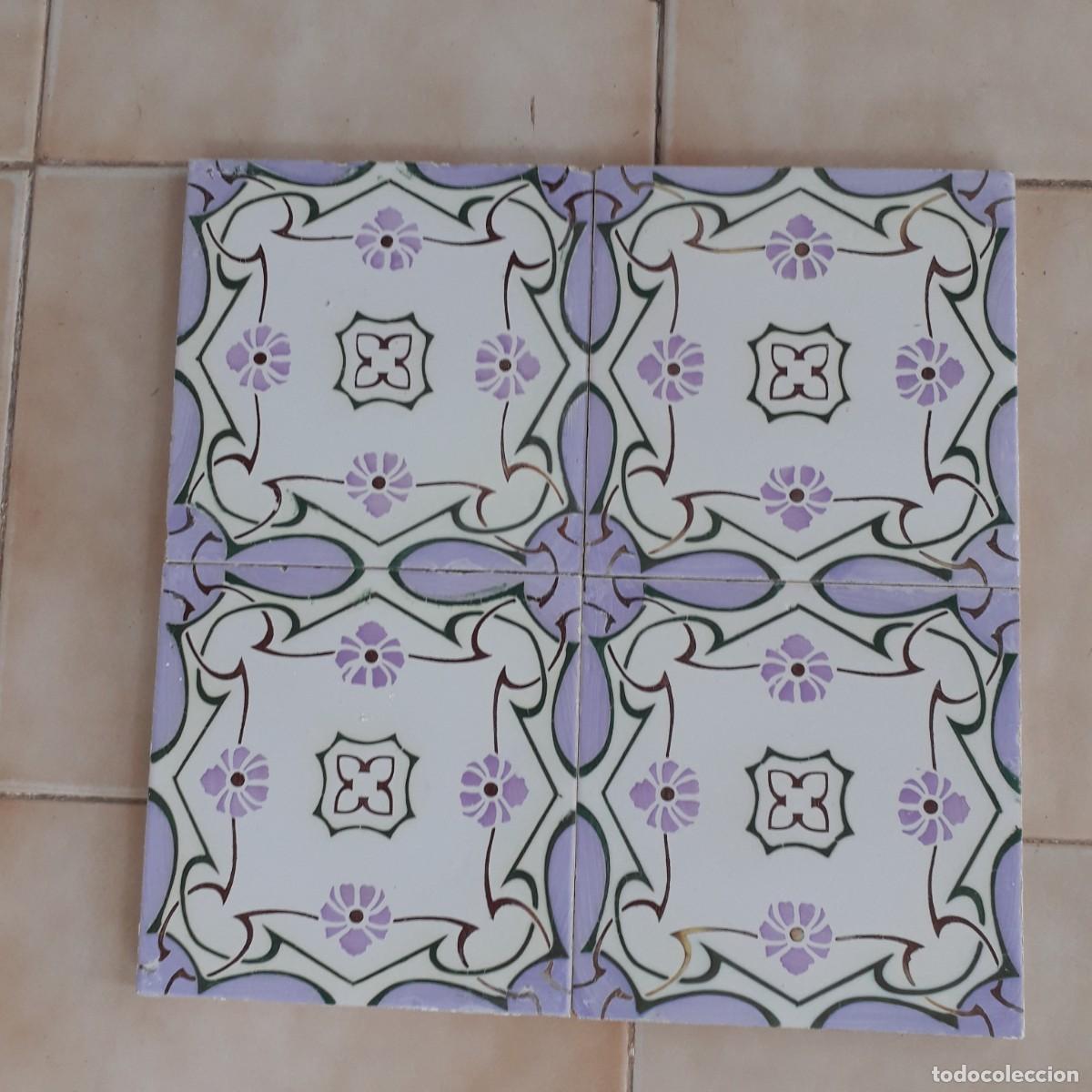 Antig&uuml;edades: M54 AZULEJOS ANTIGUOS MODERNISTAS ART NOUVEAU
