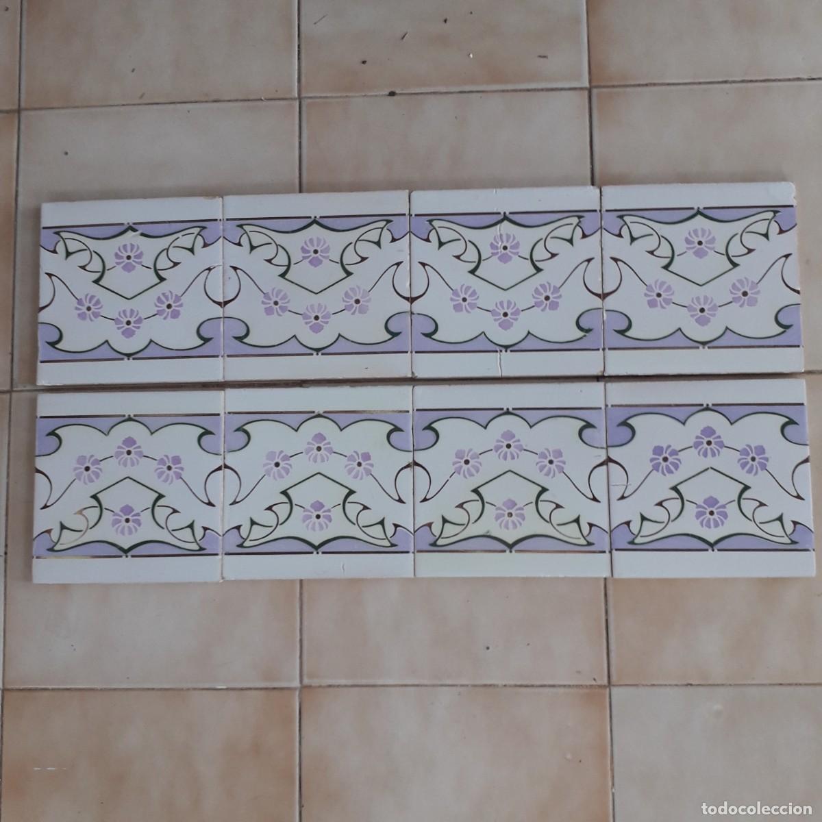 Antig&uuml;edades: M53 AZULEJOS ANTIGUOS MODERNISTAS ART NOUVEAU